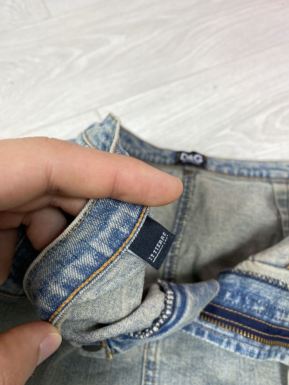 Dolce & Gabbana × Vintage Dolce & Gabbana Jeans Skirt Mini Size 28" / US 6 / IT 42 - 9 Thumbnail