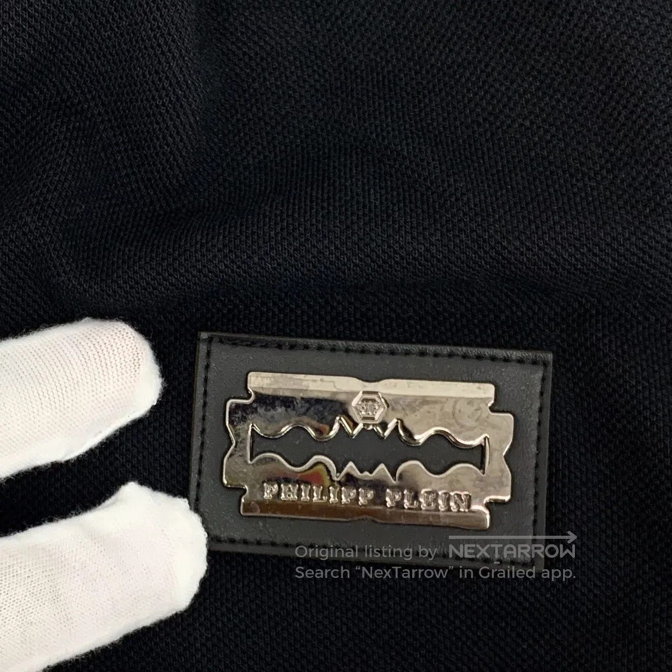 Philipp Plein Philipp Plein Black cotton short-sleeved polo shirt with m Size US L / EU 52-54 / 3 - 9 Thumbnail
