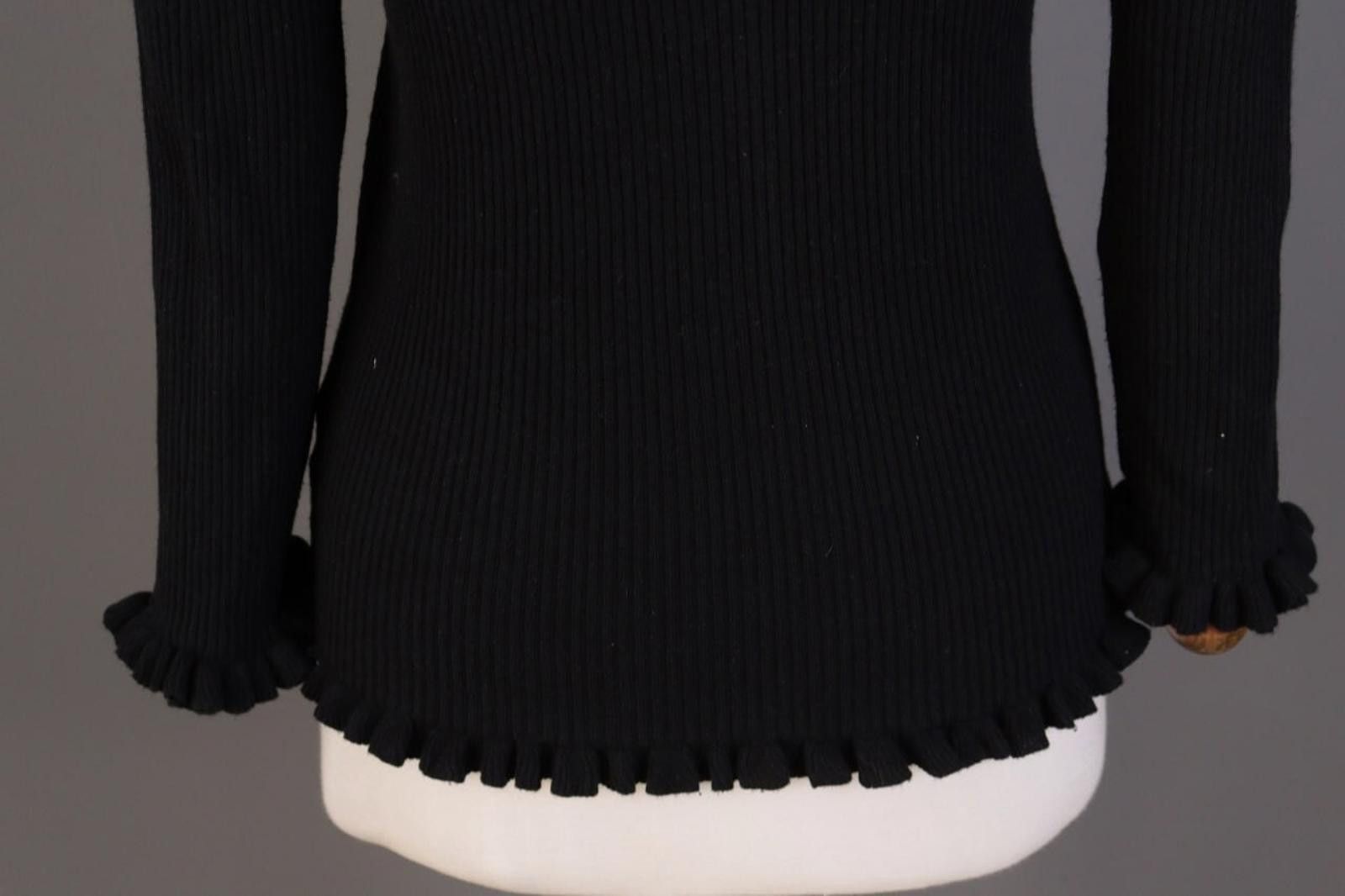 Lauren Ralph Lauren Lauren Ralph Lauren Black Ribbed Knit Sweater Size L Size L / US 10 / IT 46 - 11 Thumbnail