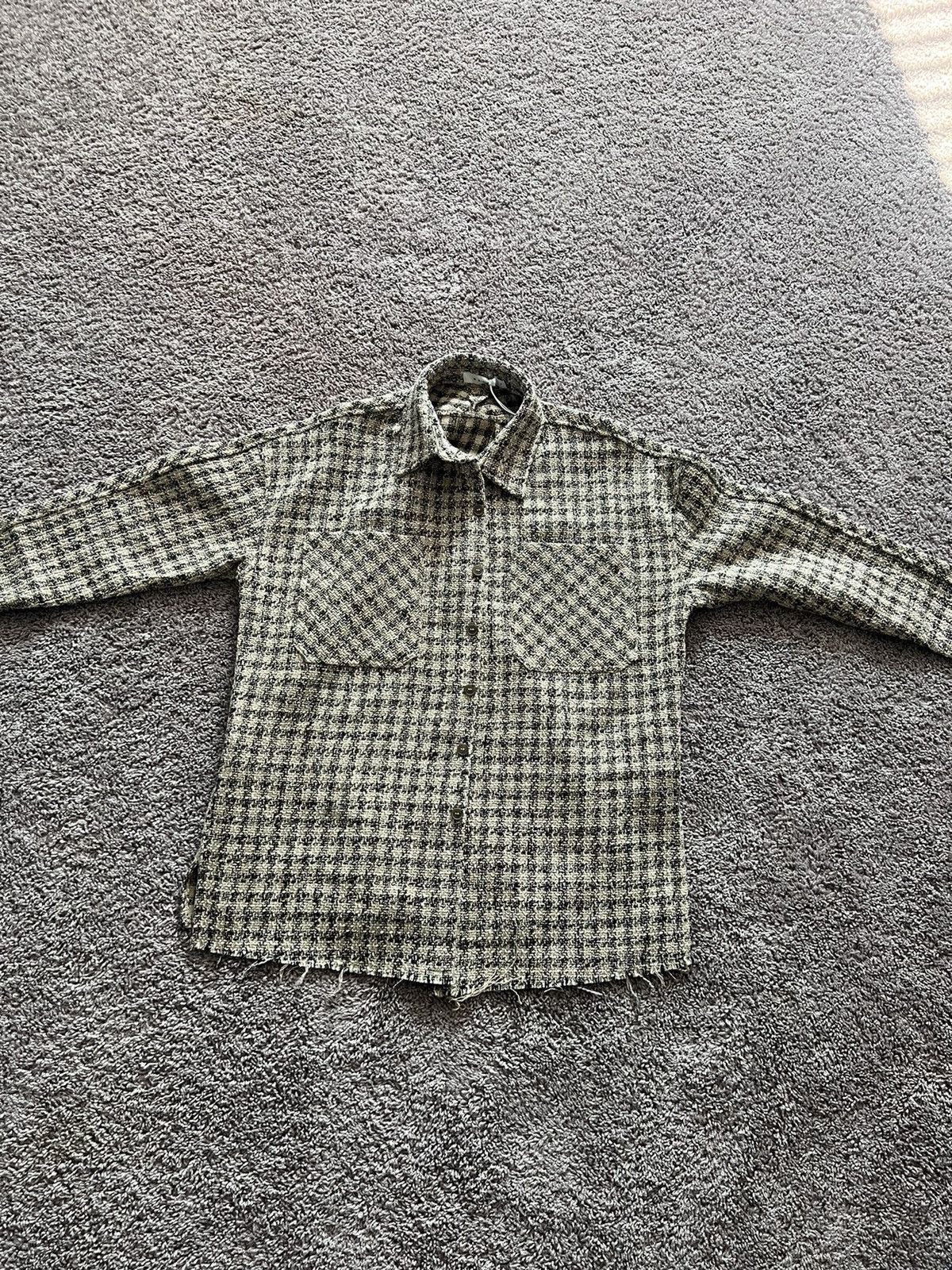 MNML × Vintage MNML Tan Waffle Flannel Size US M / EU 48-50 / 2 - 2 Thumbnail