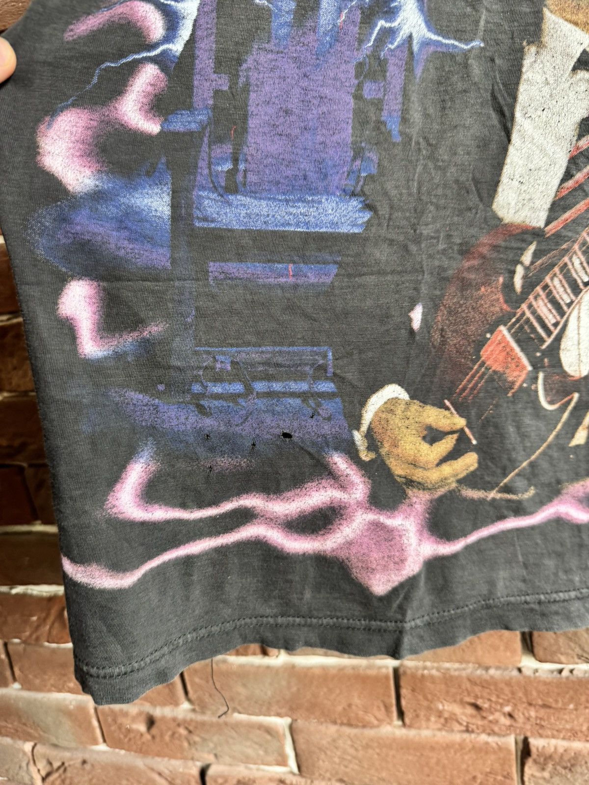 Band Tees 90s AC DC Lightning Vintage Metal Rock Tour Band Tee Black Size US XL / EU 56 / 4 - 8 Thumbnail