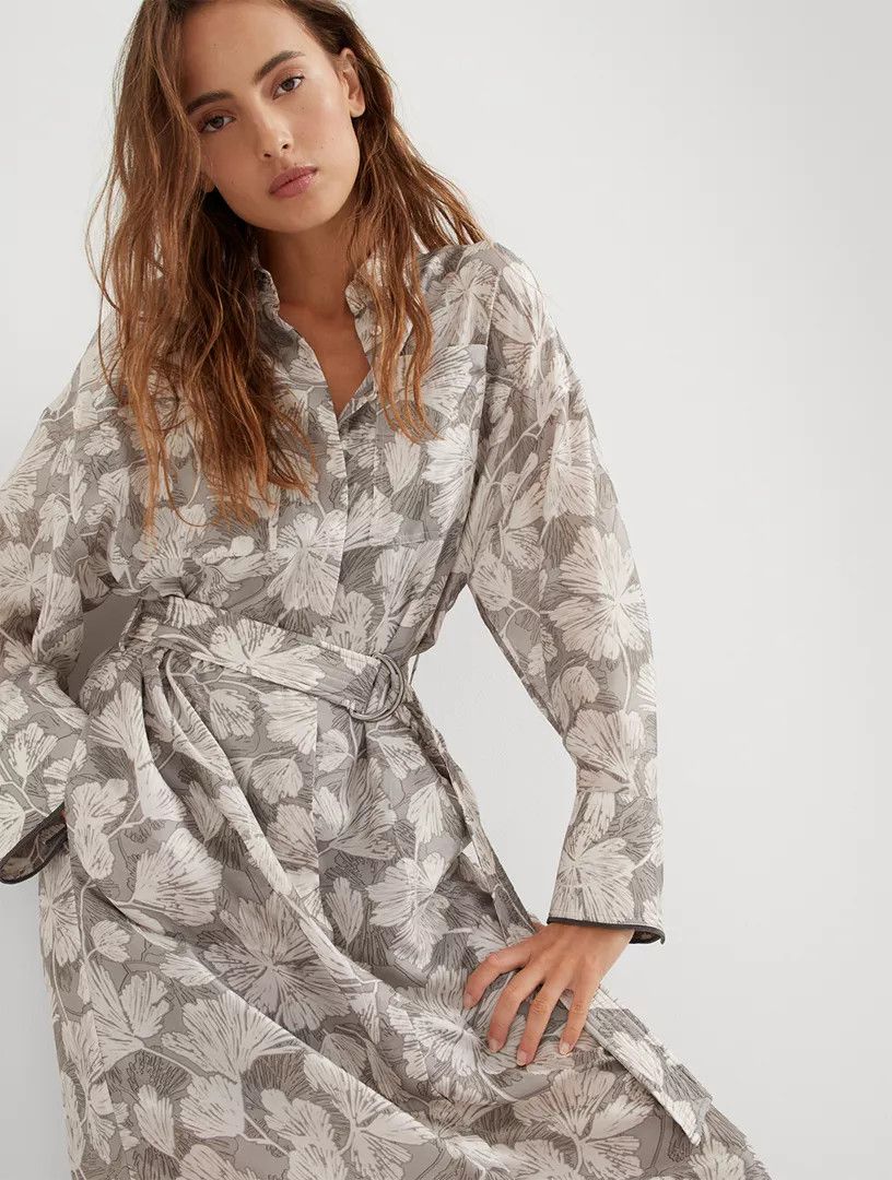 Brunello Cucinelli o1la1rc1a0325 Dress in Grey Size S / US 4 / IT 40 - 4 Thumbnail