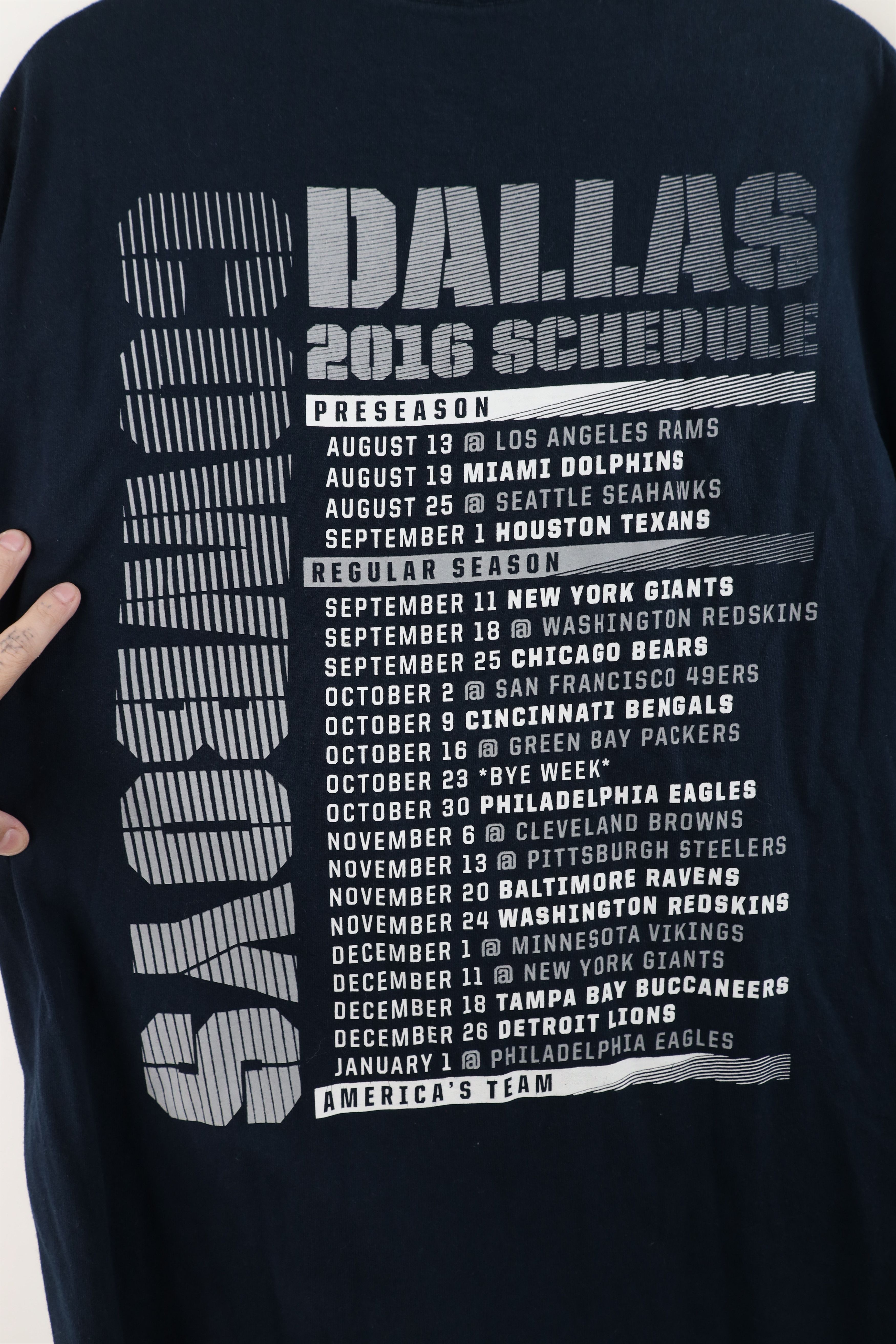Vintage Y2K NFL Season Dallas Cowboys Football Short Sleeve T-Shirt Size US L / EU 52-54 / 3 - 8 Thumbnail