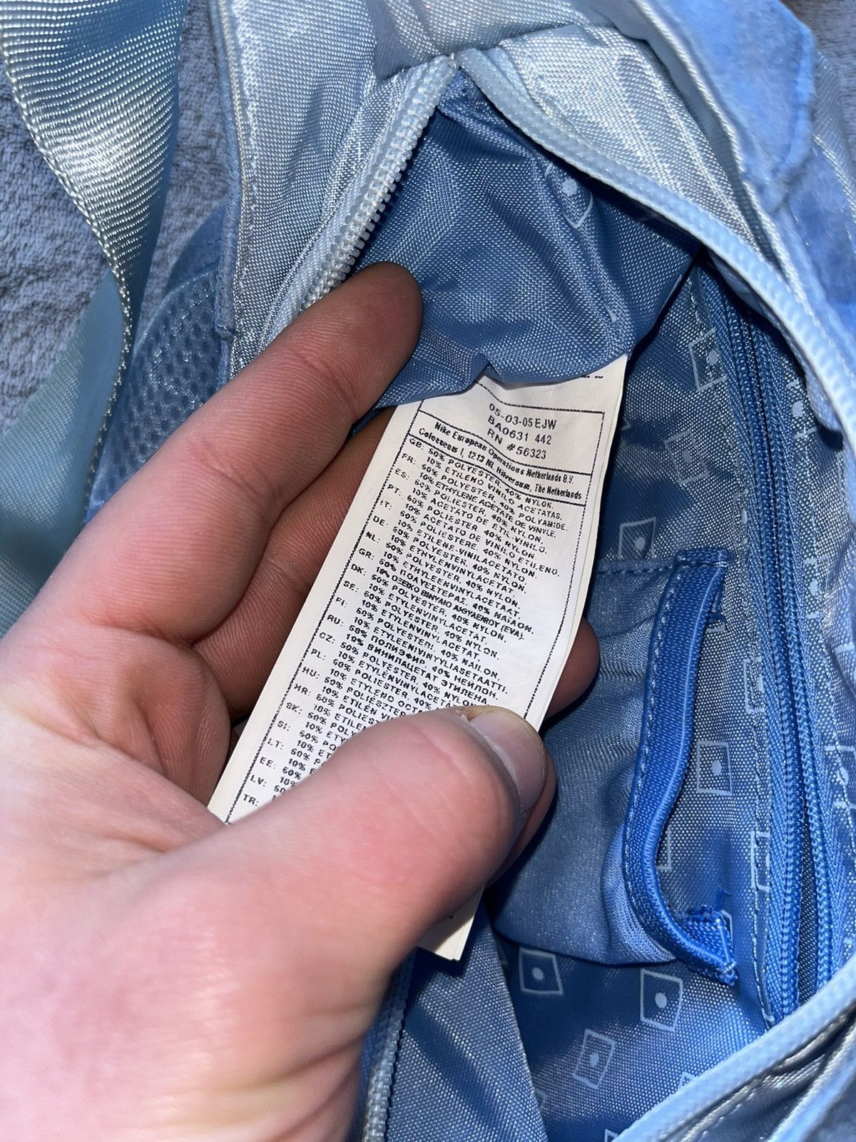 Nike × Vintage Vintage Y2K Nike Waffle Handbag / Shoulder (UNC) Opium Rare Size ONE SIZE - 8 Thumbnail