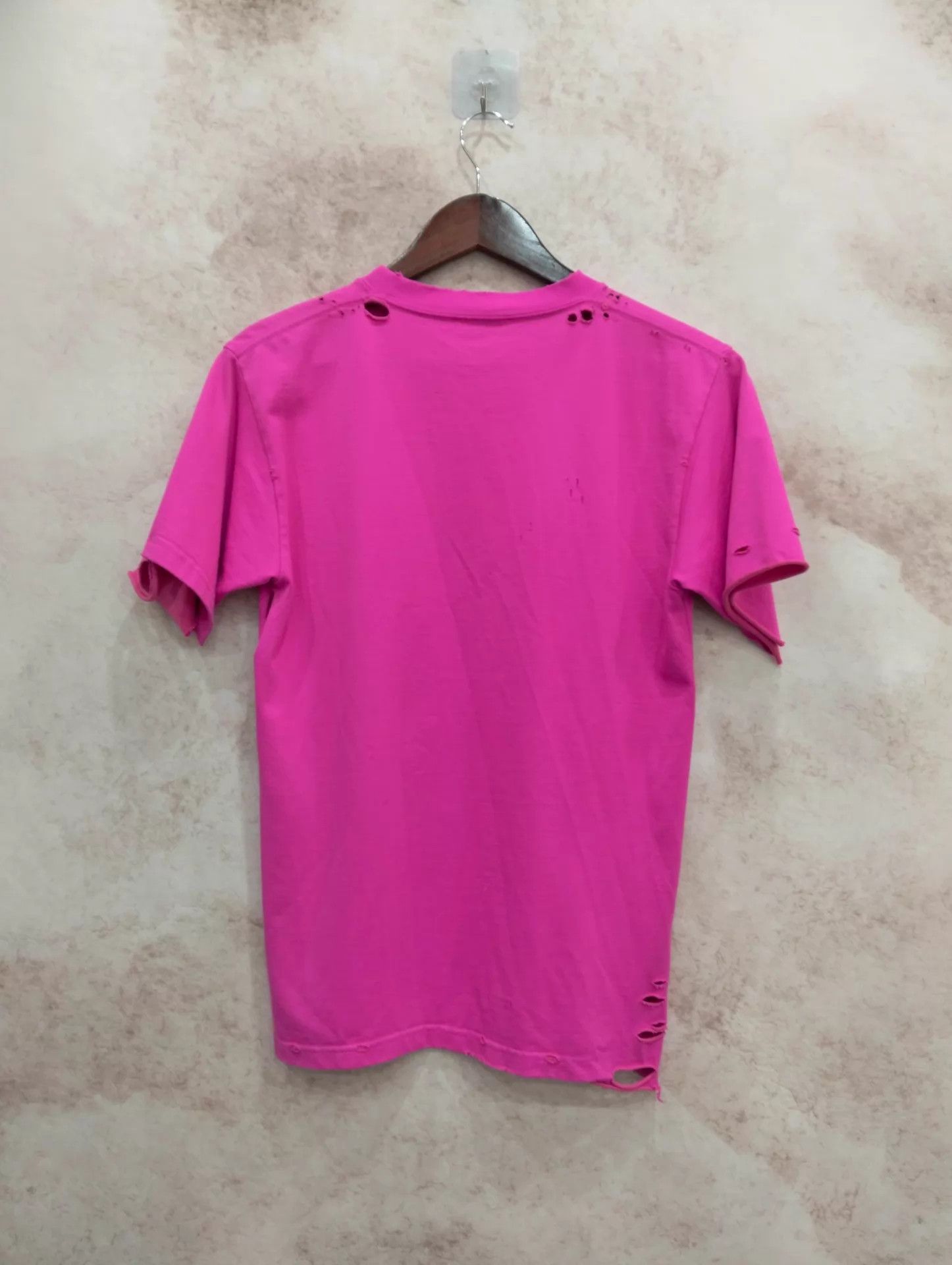 Balenciaga BALENCIAGA Logo Hole Short Sleeve T-Shirt XS 95 New Size XS / US 0-2 / IT 36-38 - 2 Thumbnail