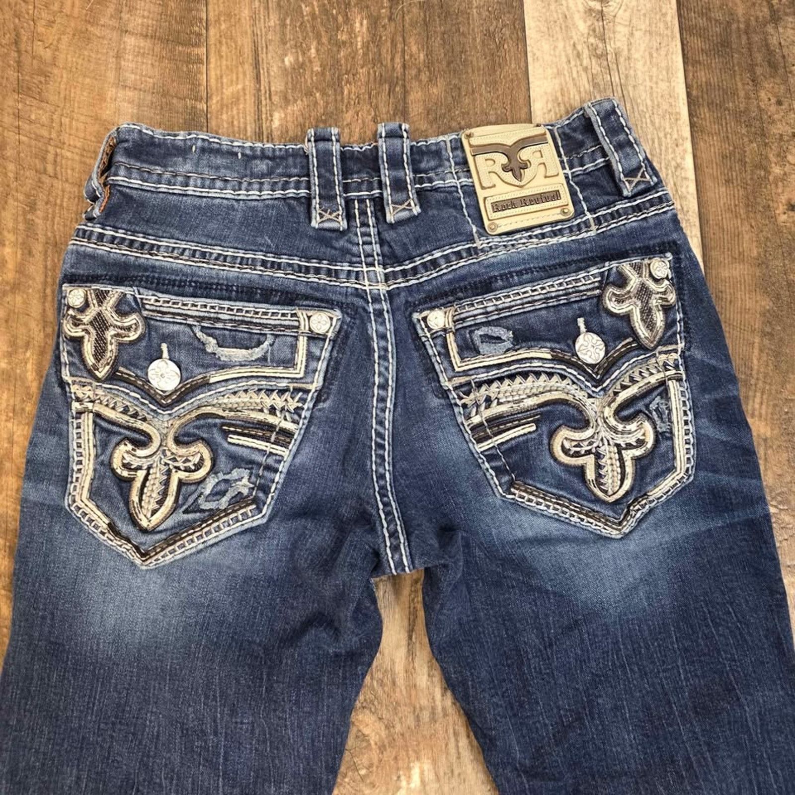 Rock Revival Rock Revival Beryle Slim Boot Jeans Flap Pockets Size 30 Size US 30 / EU 46 - 2 Thumbnail