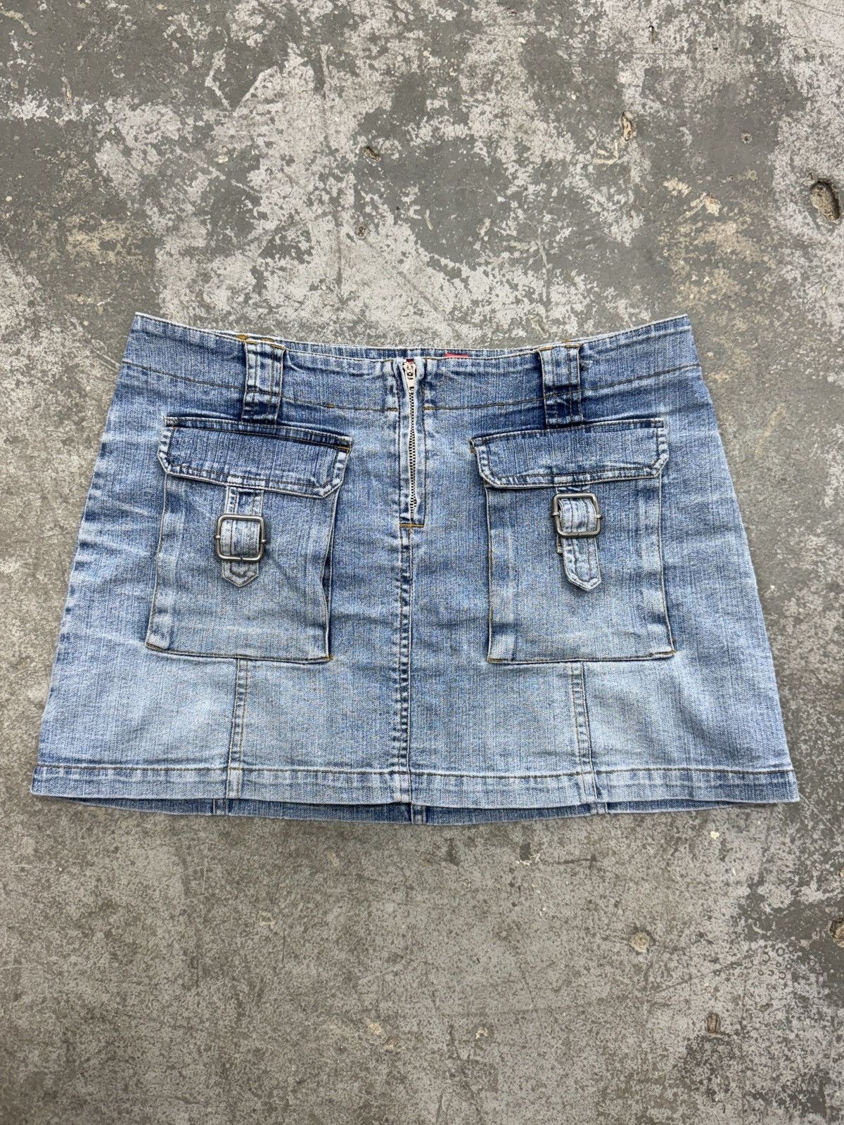 Vintage Vintage Denim y2k Mini Skirt Size 29" - 3 Thumbnail
