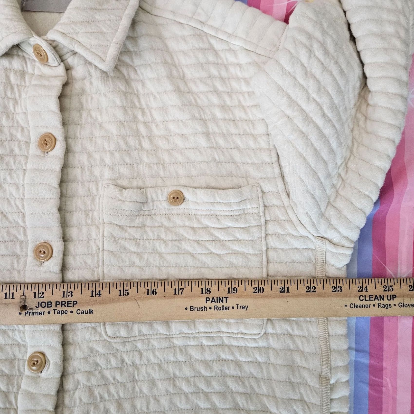 Everlane Everlane Jacket Women's M Ivory Quilted Organic Cotton" Size M / US 6-8 / IT 42-44 - 7 Thumbnail