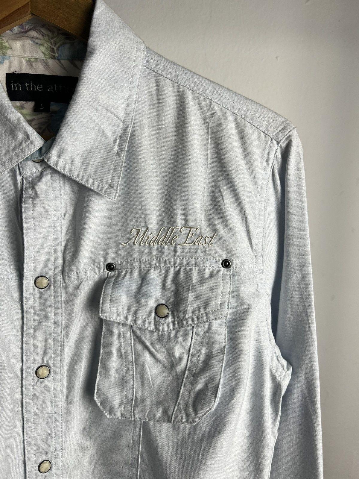 If Six Was Nine × In The Attic × Japanese Brand Vintage In The Attic "Sacrifice Rush" Western Shirt Size US L / EU 52-54 / 3 - 4 Thumbnail