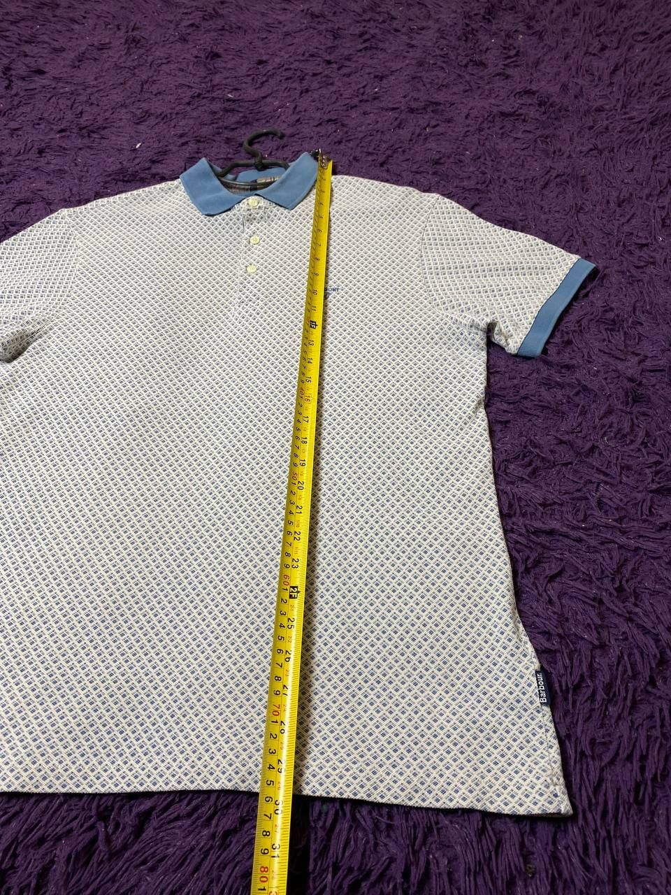 Barbour × Vintage Vintage Barbour Luxury Designer Polo Rugby Shirt Size US L / EU 52-54 / 3 - 9 Thumbnail