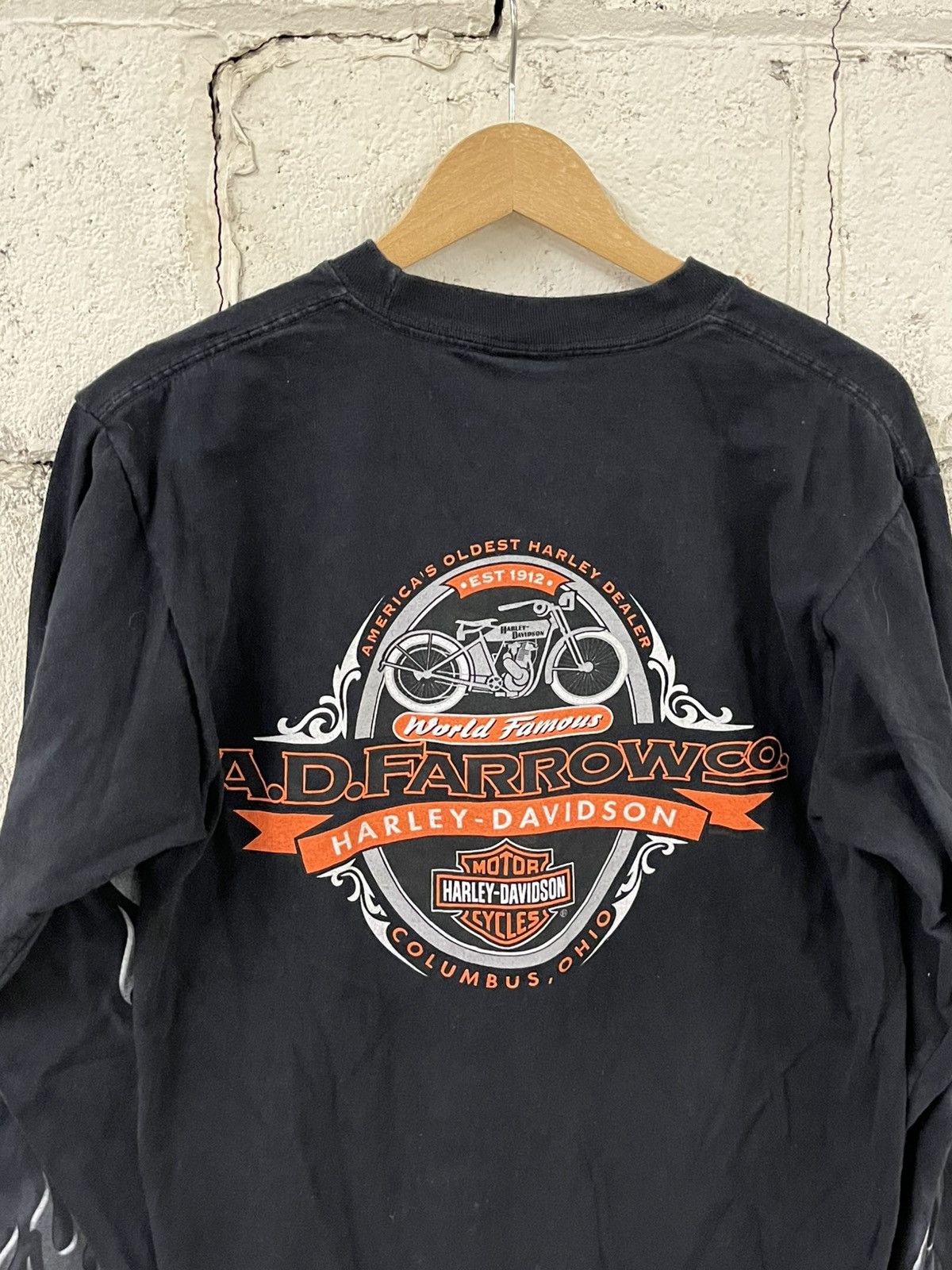 Harley Davidson Harley Davidson flame longsleeve rare streetwear hype skater Size US M / EU 48-50 / 2 - 9 Thumbnail