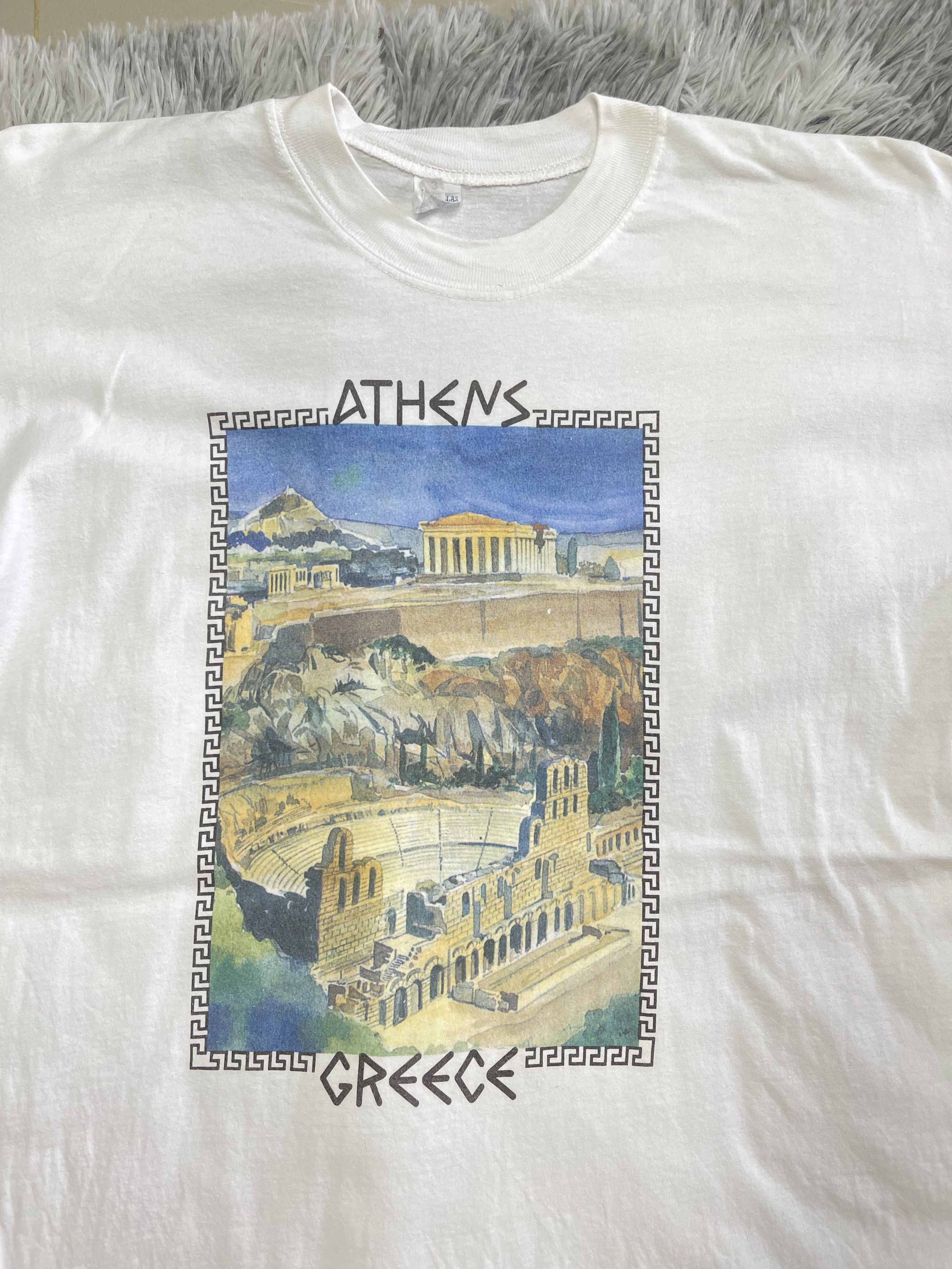 Vintage Vintage 90s Art Ancient Greece Athens Shirt Size US M / EU 48-50 / 2 - 2 Thumbnail