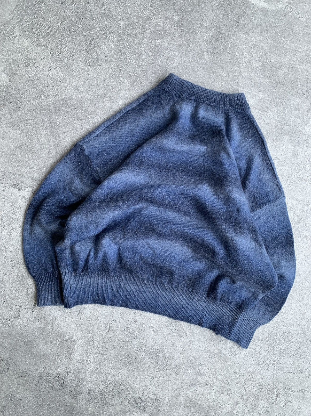 Designer Knitwear vintage gradient striped mohair wool by Sureve Size US XL / EU 56 / 4 - 5 Thumbnail