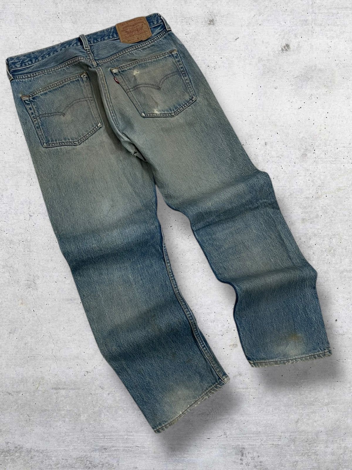 Levi's Vintage Clothing VINTAGE 501 LEVIS USA DESIGNER 90S RARE OLD MUDWASH DENIM Size US 30 / EU 46 - 10 Thumbnail