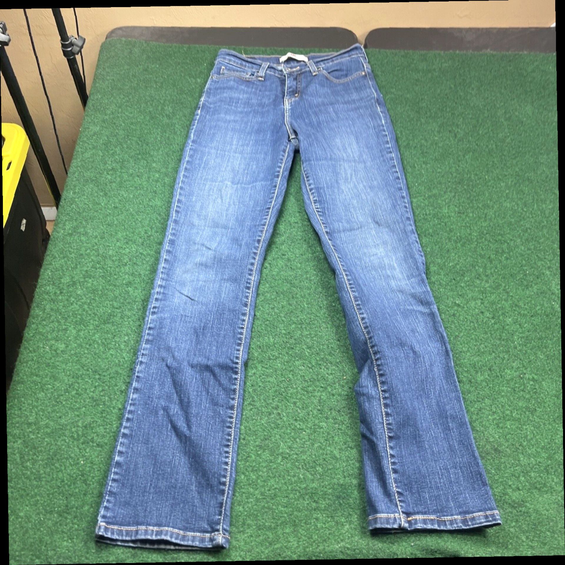 Levi's Women's Levis 512 Perfectly Slimming Straight Leg Blue Jeans Size 27x30 Size 27" / US 4 / IT 40 - 1 Thumbnail