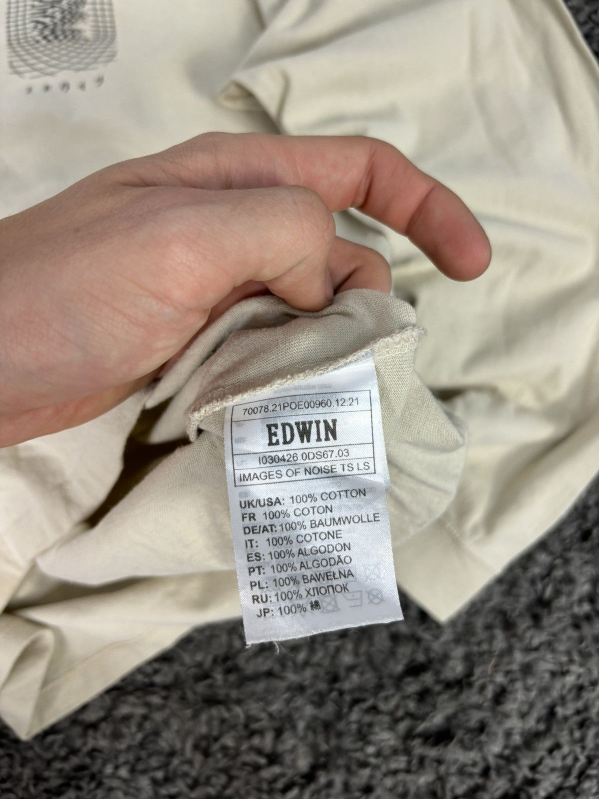 Edwin × Japanese Brand × Vintage Rare Crazy Japanese Longsleeve Big Logo Edwin Supply Y2K Size US L / EU 52-54 / 3 - 9 Thumbnail