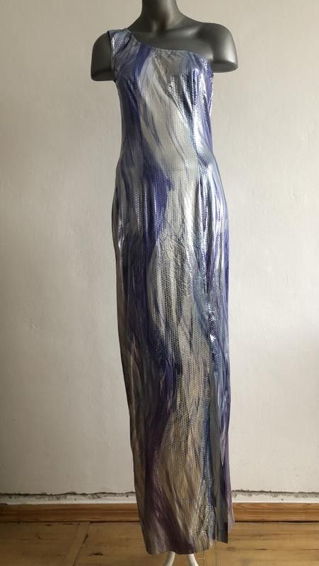 Other One shoulder maxi dress sz M NEW iridesent Size M / US 6-8 / IT 42-44 - 2 Thumbnail