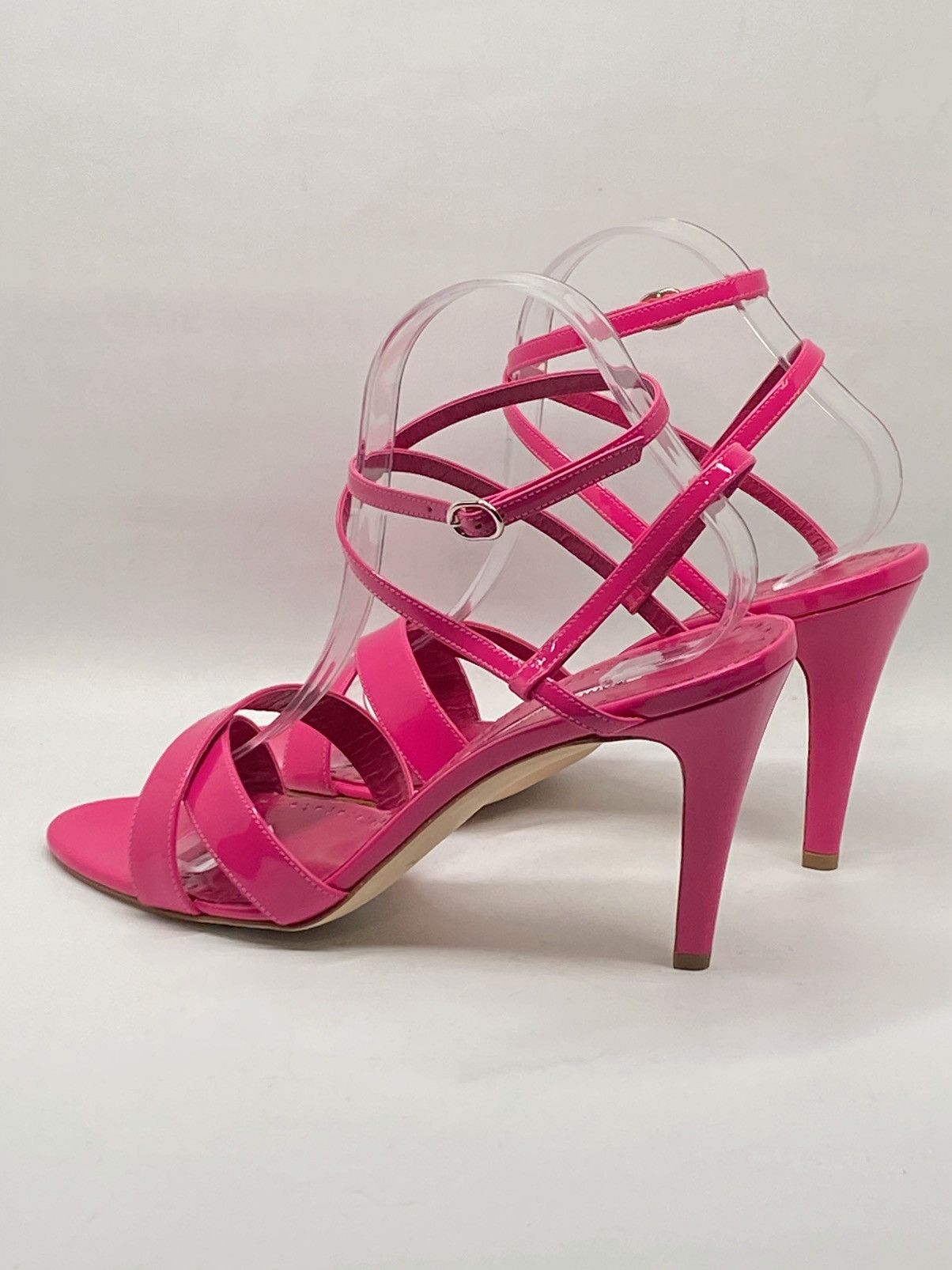 Manolo Blahnik Manolo Blahnik Patent Leather Ankle-Wrap Sandals size 41 Size US 11 / IT 41 - 7 Thumbnail