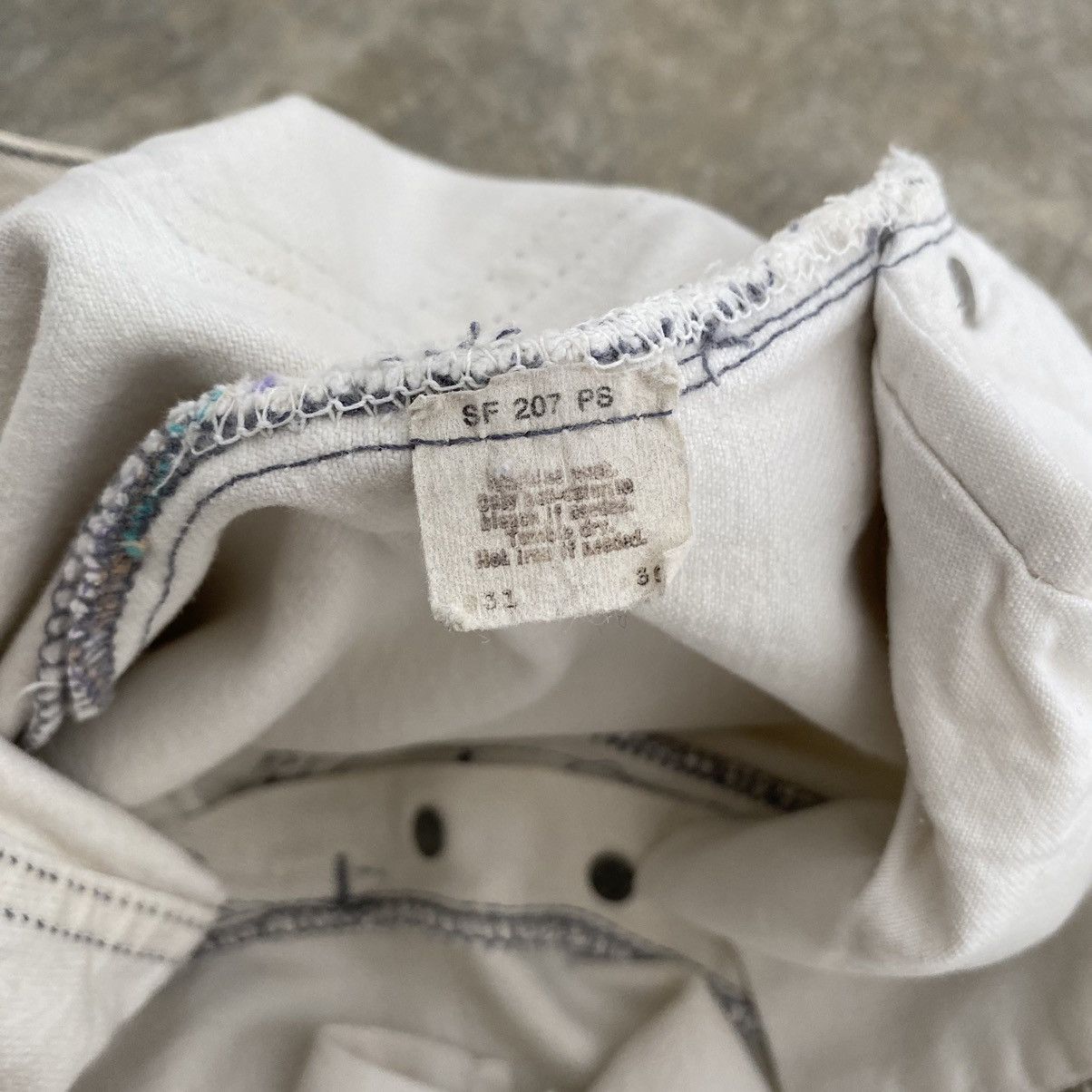 Levi's Size 29x29.5 Vintage 1985 Levis 501 White Jeans Size US 29 - 24 Thumbnail