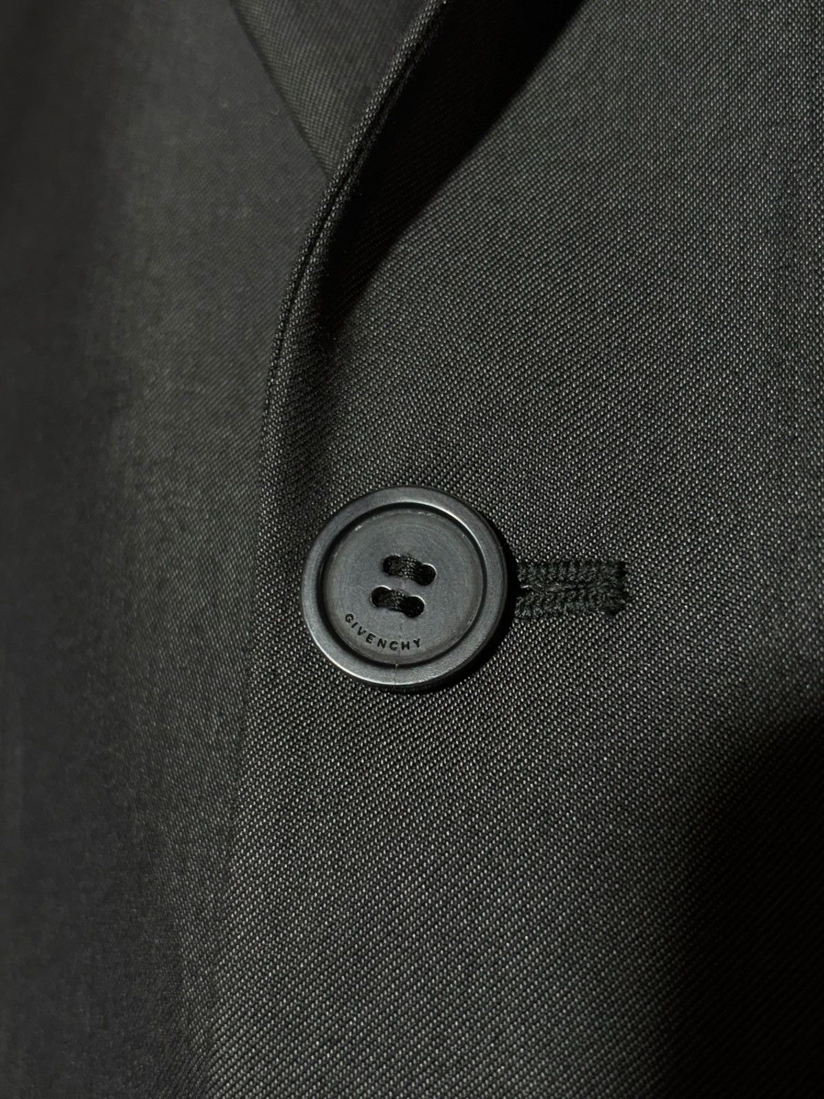 Givenchy Givenchy Paris Shiny Charcoal Grey Blazer Wool Silk Jacket Size 50R - 15 Thumbnail