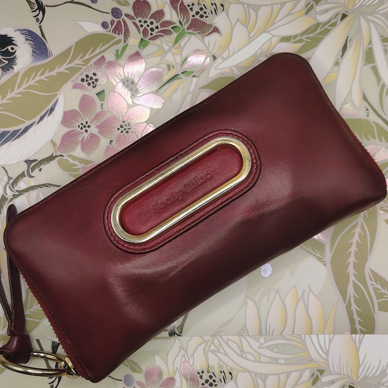 See by Chloe See by Chloe burgundy leather zip-around continental wallet Size ONE SIZE - 1 Thumbnail