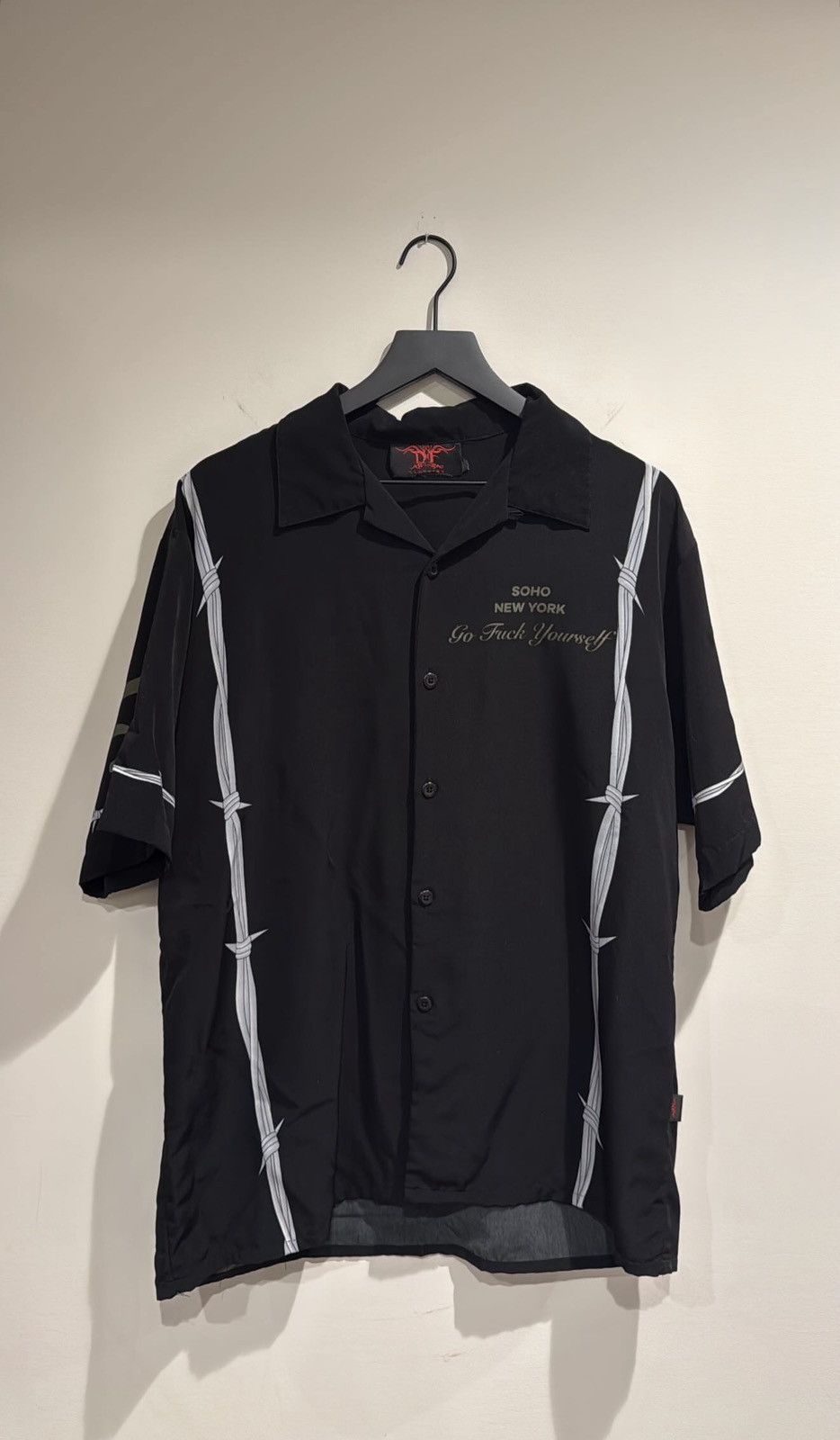4GSELLER 4G SELLER GO FUCK YOURSELF VINTAGE BARBED WIRE BOWLING SHIRT Size US XL / EU 56 / 4 - 1 Thumbnail