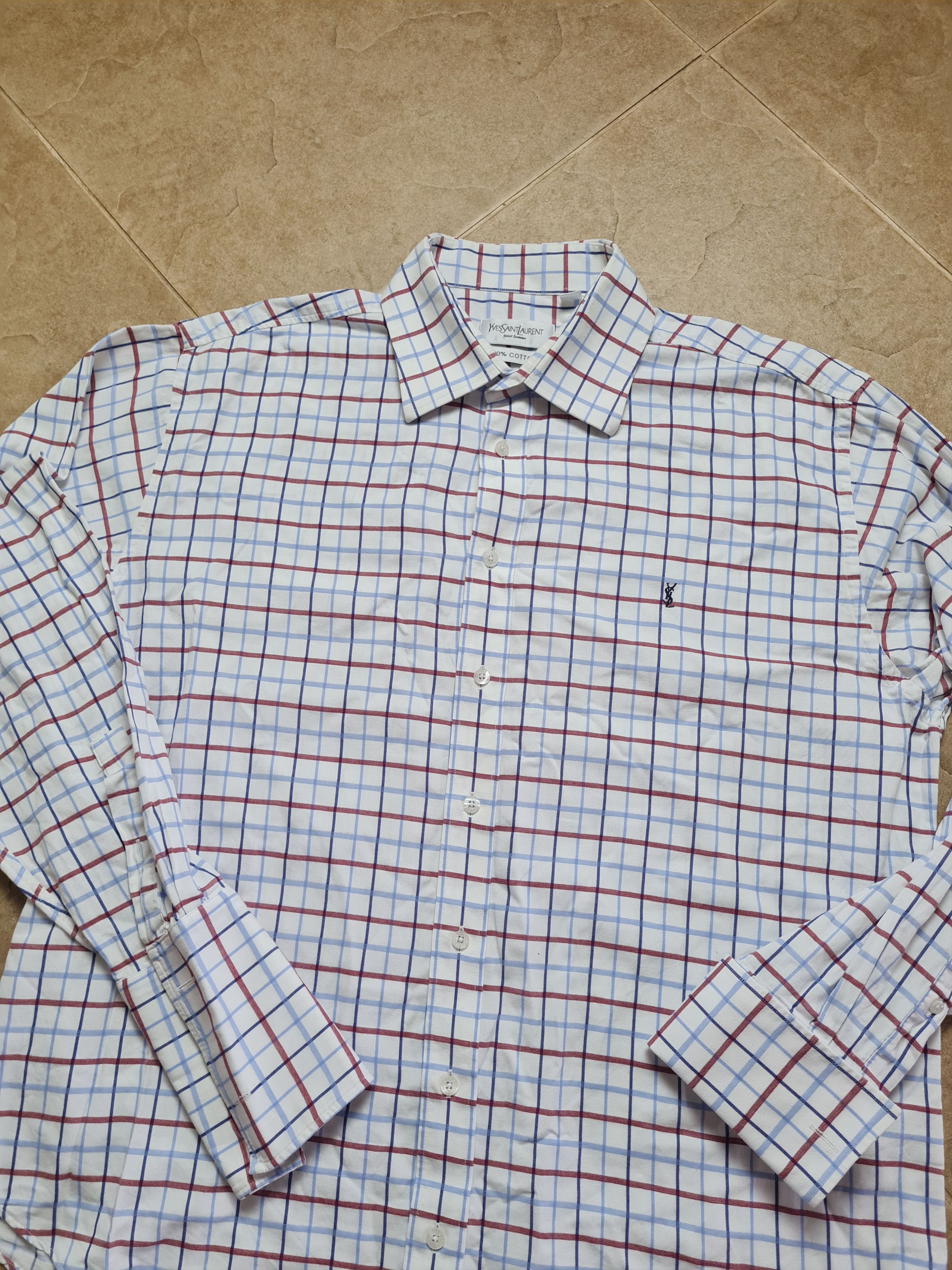 Yves Saint Laurent Vintage Shirts Yves Saint Laurent YSL Shirt with cufflinks Size US XL / EU 56 / 4 - 2 Thumbnail