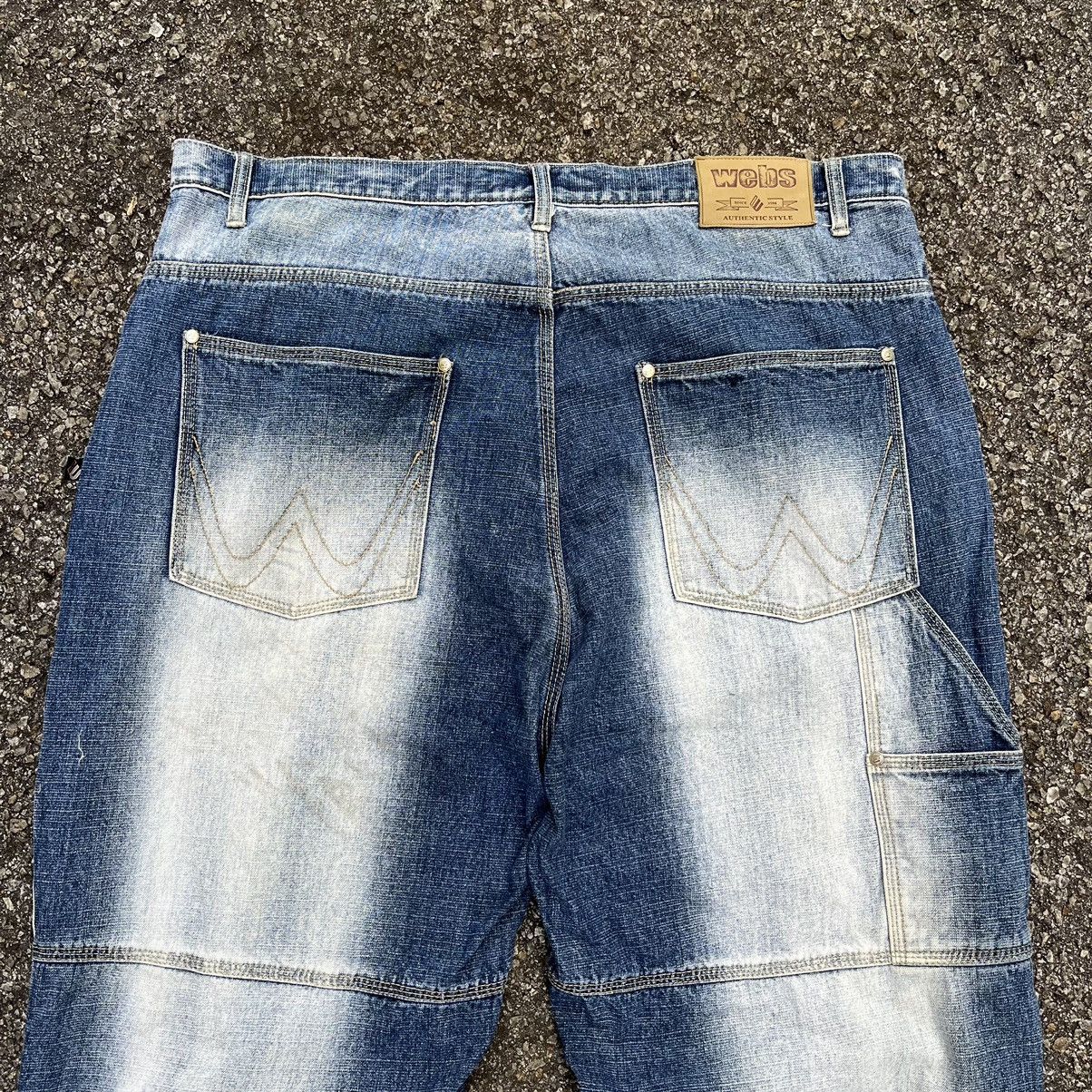 Southpole Crazy Vintage Y2K Baggy Webs Denim Faded Jeans Size US 40 / EU 56 - 11 Thumbnail
