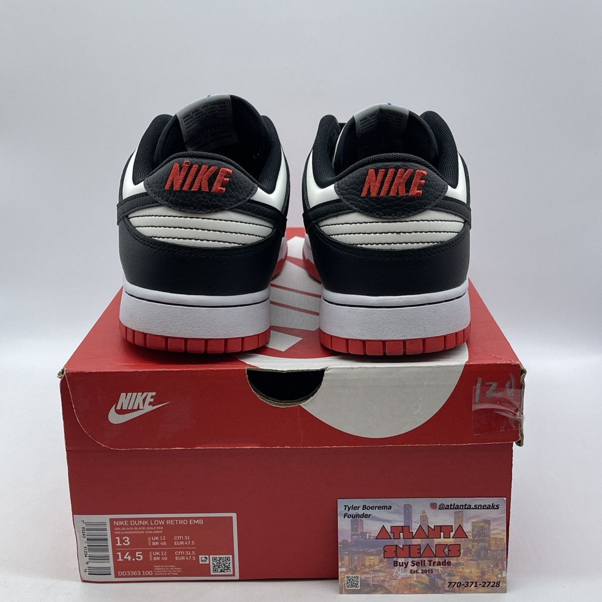 Nike NBA x Dunk low EMB 75th Anniversary - bulls Size US 13 / EU 46 - 3 Thumbnail