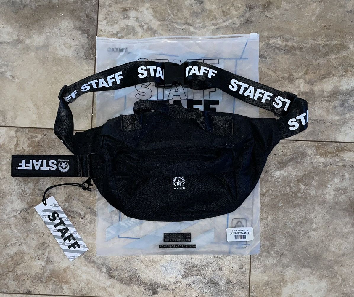 STAFF WORKFORCE SIDE BODY BAG BLACK BRAND NEW Staffworkforce