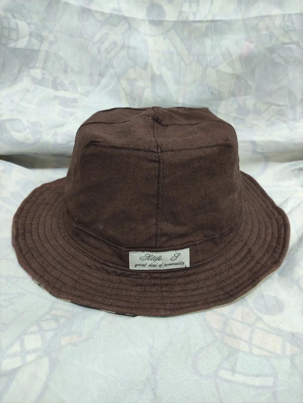 Japanese Brand FCLIFE PATCHWORK MULTI DESIGN REVERSIBLE BUCKET HAT Size ONE SIZE - 2 Thumbnail
