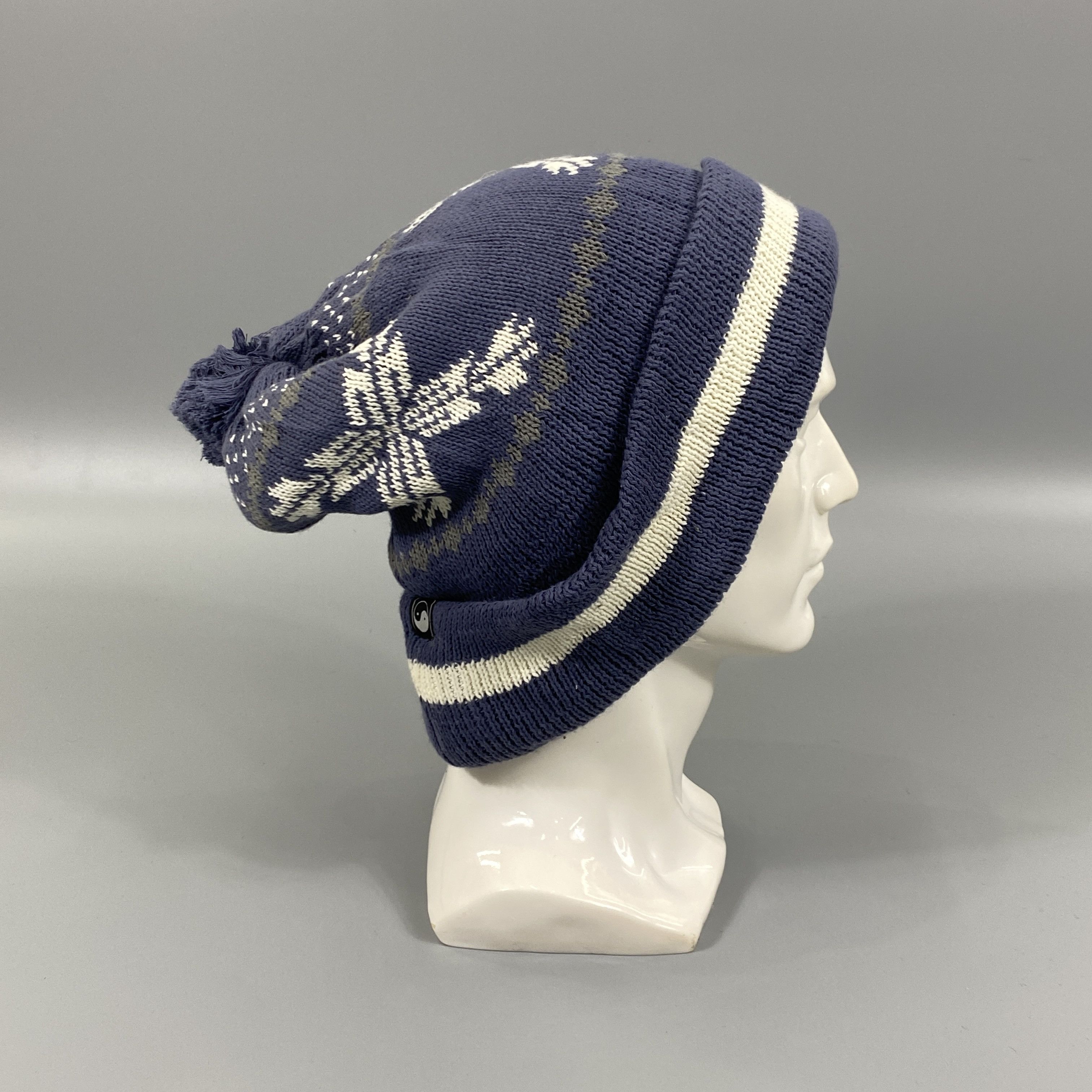 Vintage Yin Yang Beanie Hat Pompom - BN800 Size ONE SIZE - 5 Thumbnail