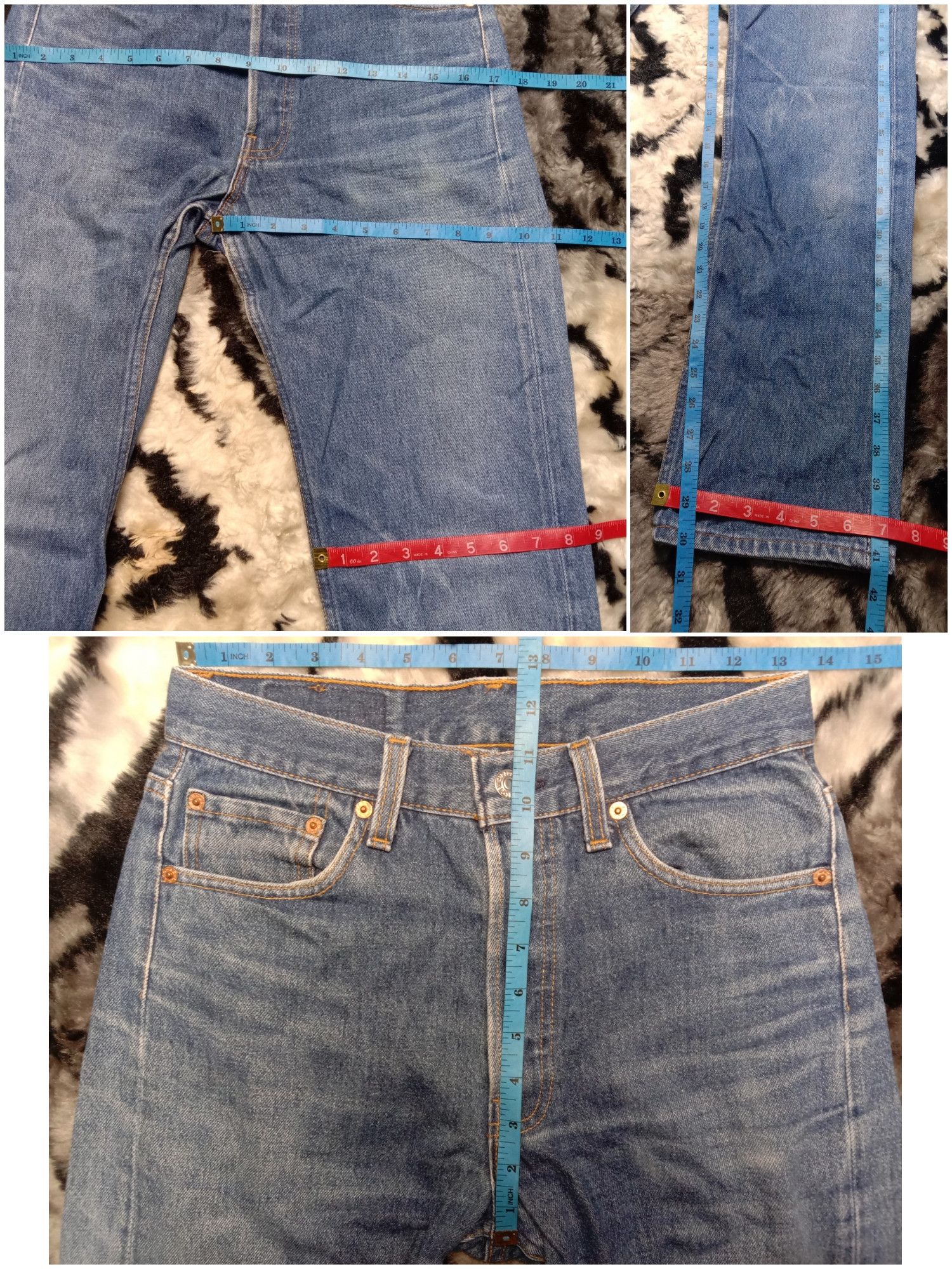 Number (N)ine × Undercover Distressed Vintage Levis 501Jean Size US 27 - 2 Thumbnail