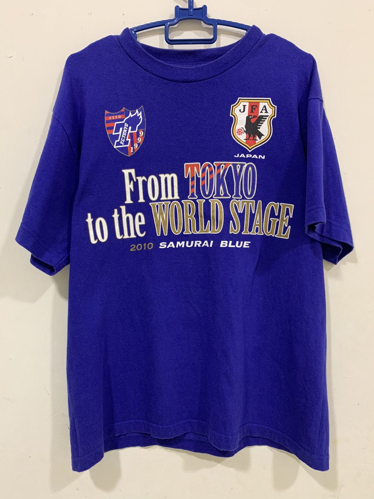 Japanese Brand Y2K Samurai Blue FC Tokyo 2010 Tee Size US M / EU 48-50 / 2 - 1 Thumbnail