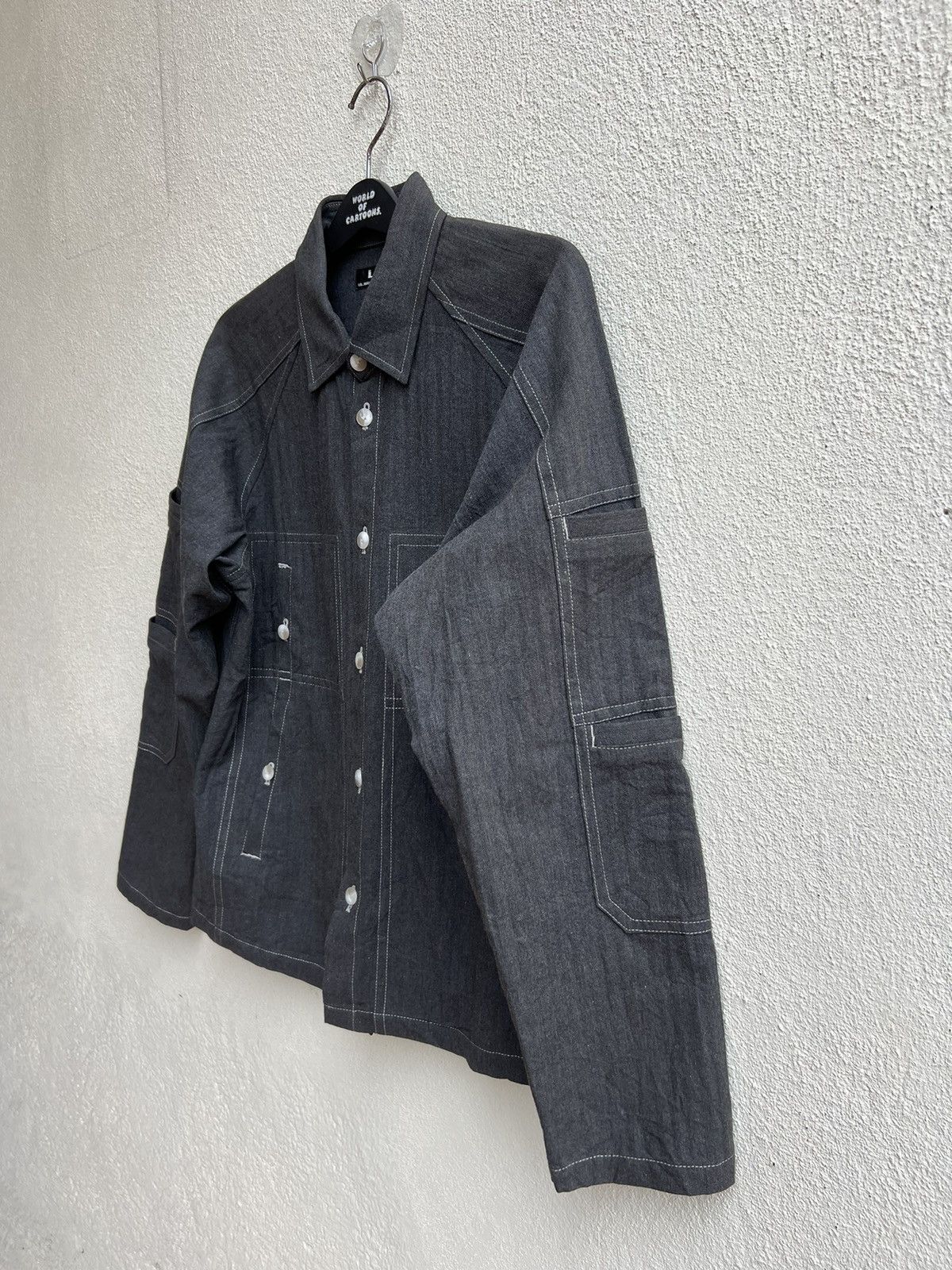 Y's for Men × Yohji Yamamoto Archive Yohji Yamamoto LQ HBT Salt & Pepper Tactical Jacket Size US L / EU 52-54 / 3 - 9 Thumbnail