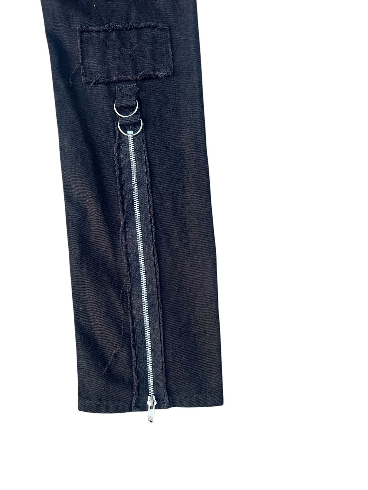 Japanese Brand Vintage King Mob Japan Black Denim Bondage Trouser Jeans Size US 32 / EU 48 - 21 Thumbnail