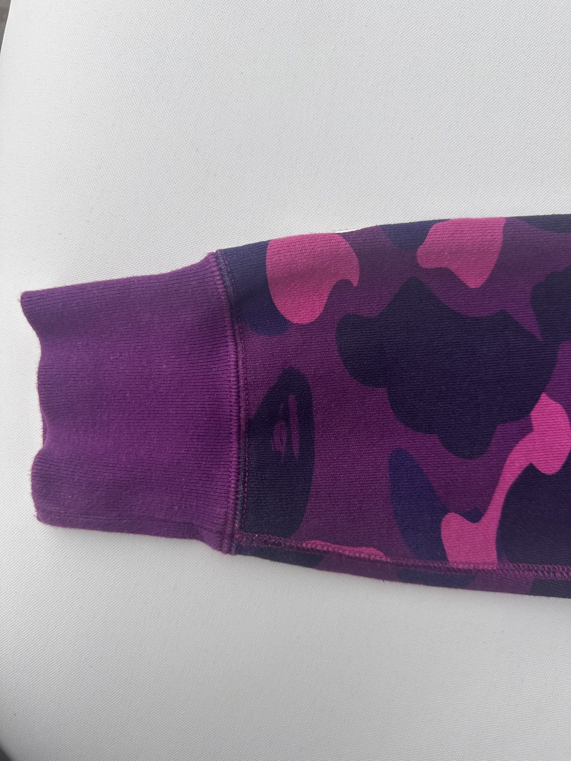 Bape BAPE Puple Split Camo Shark Hoodie Full Zip Made in Japan Size M / US 6-8 / IT 42-44 - 6 Thumbnail