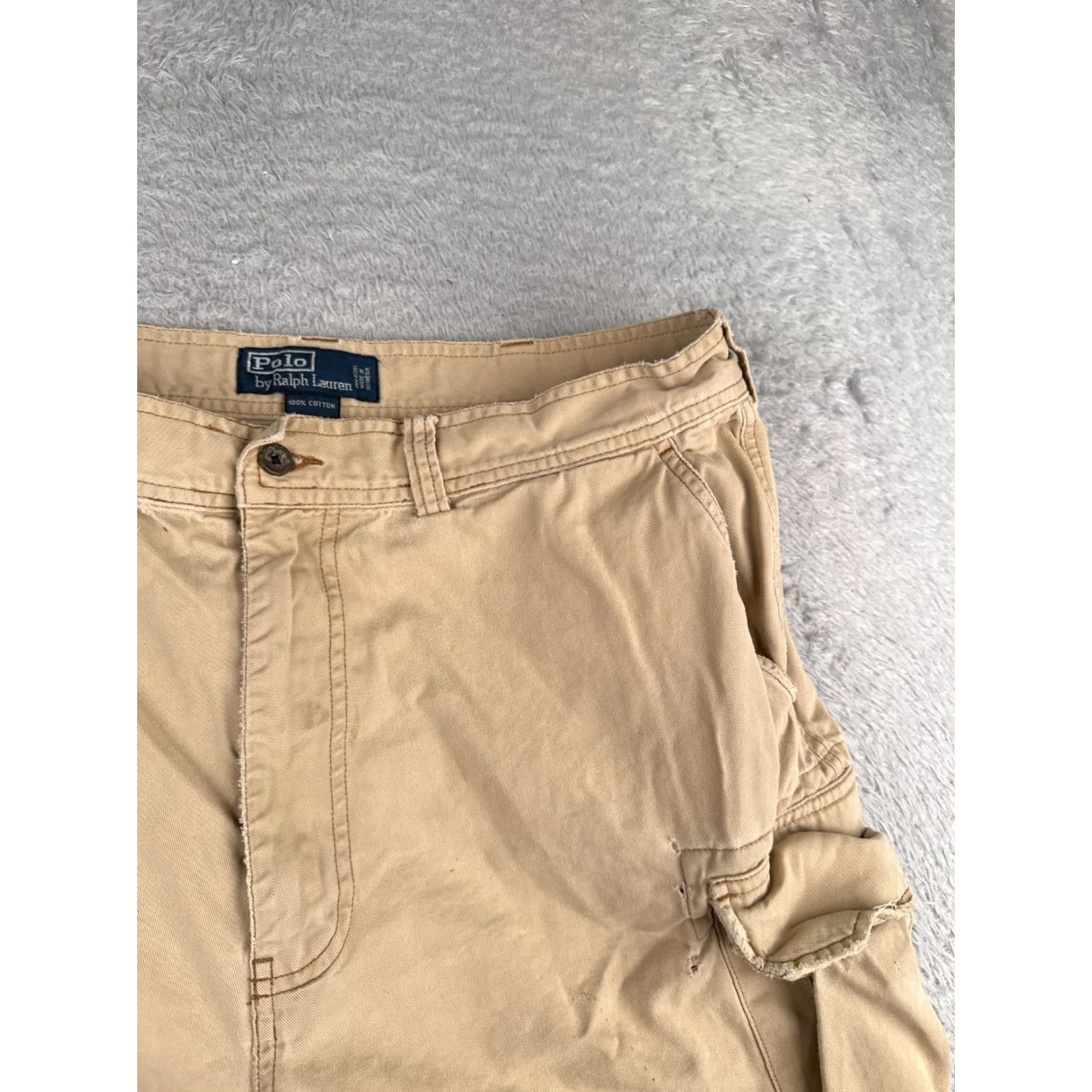 Polo Ralph Lauren Polo Ralph Lauren Shorts Men 36 Beige 100% Cotton Twill Cargo Hiking 36x10 Mens Size US M / EU 48-50 / 2 - 5 Thumbnail