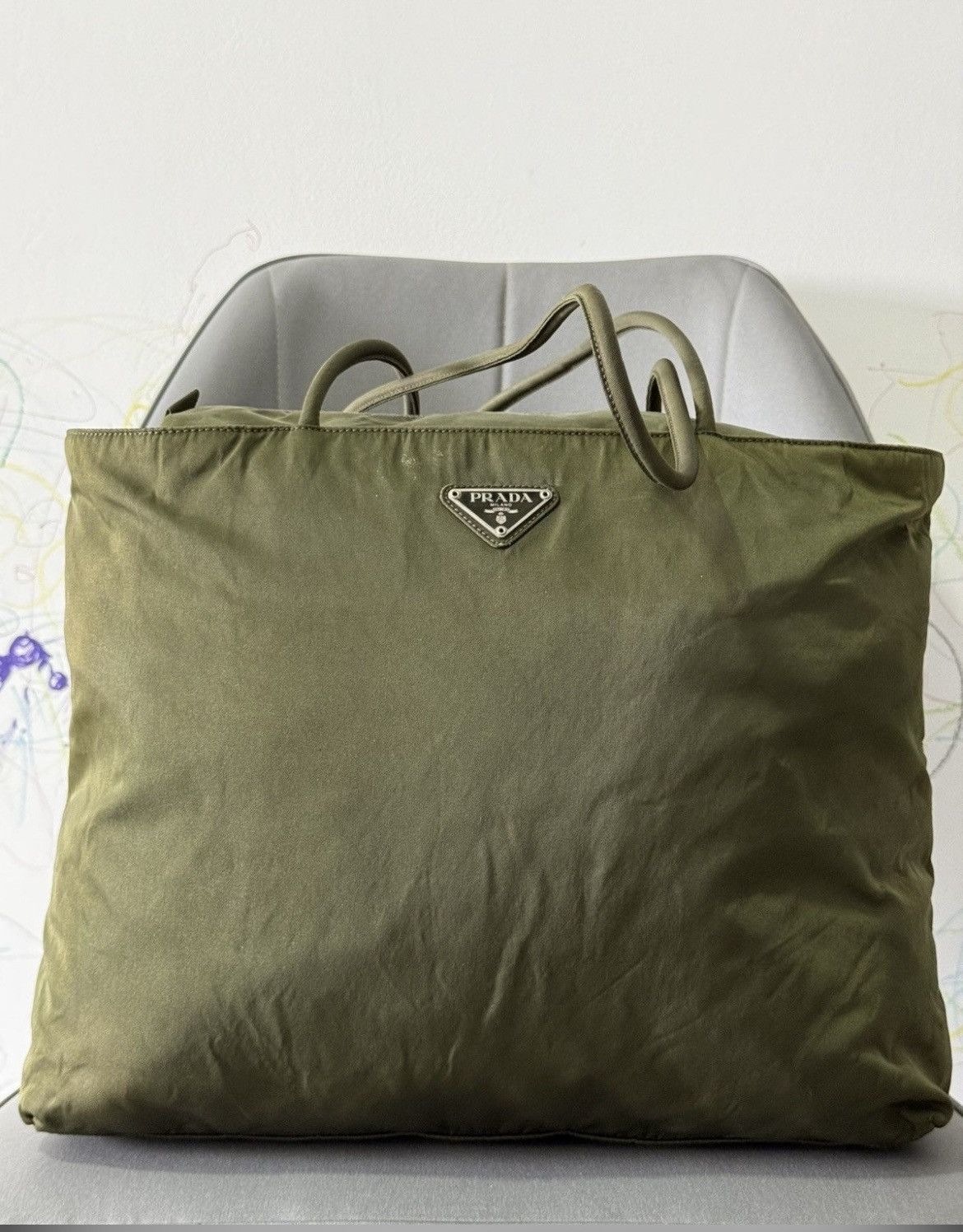Prada Green Prada luggage bag Size ONE SIZE - 2 Thumbnail