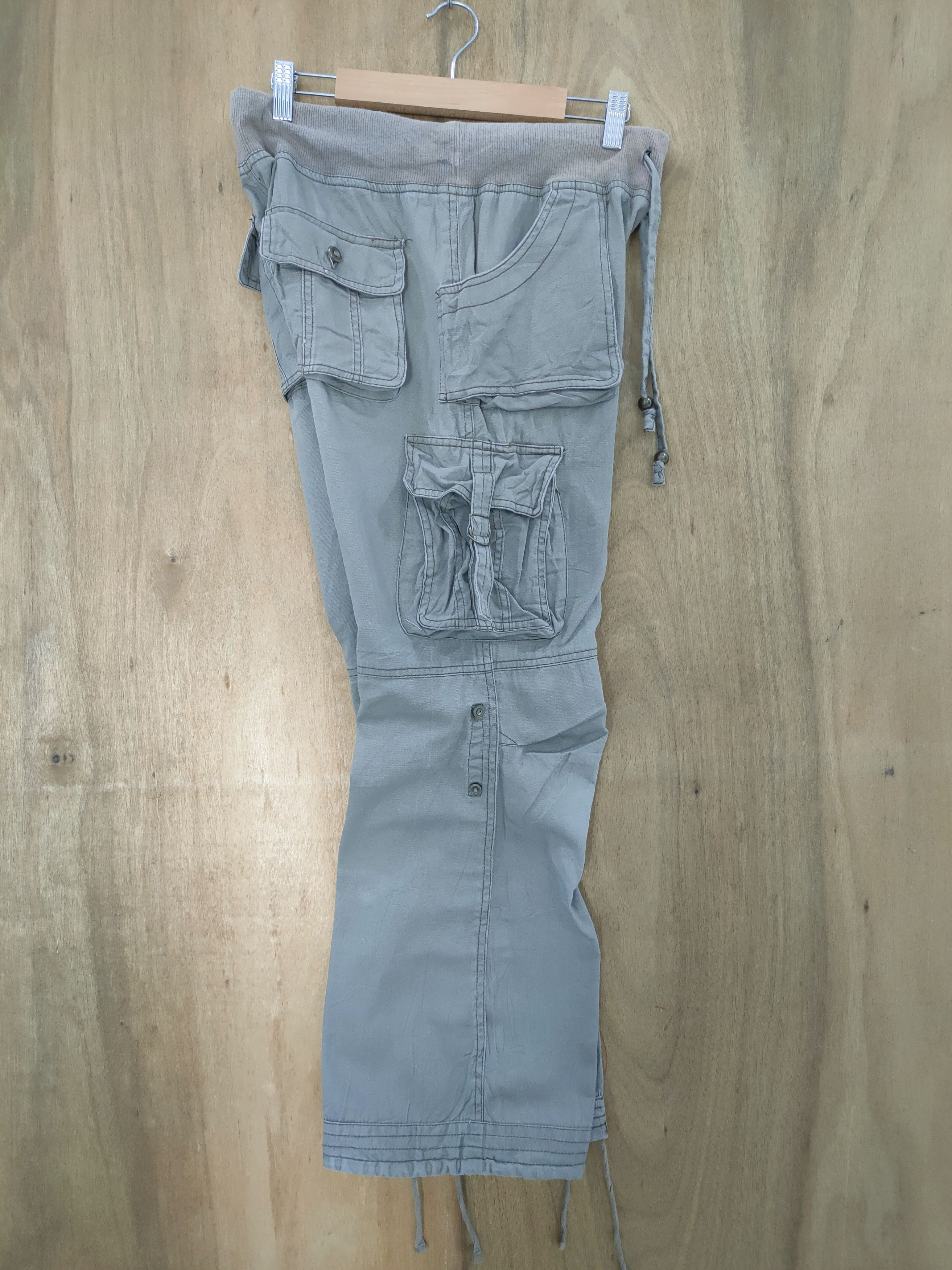 Japanese Brand × Vintage VINTAGE DGY SPRING WAIST FADED FLARED CARGO PANTS Size US 30 / EU 46 - 11 Thumbnail