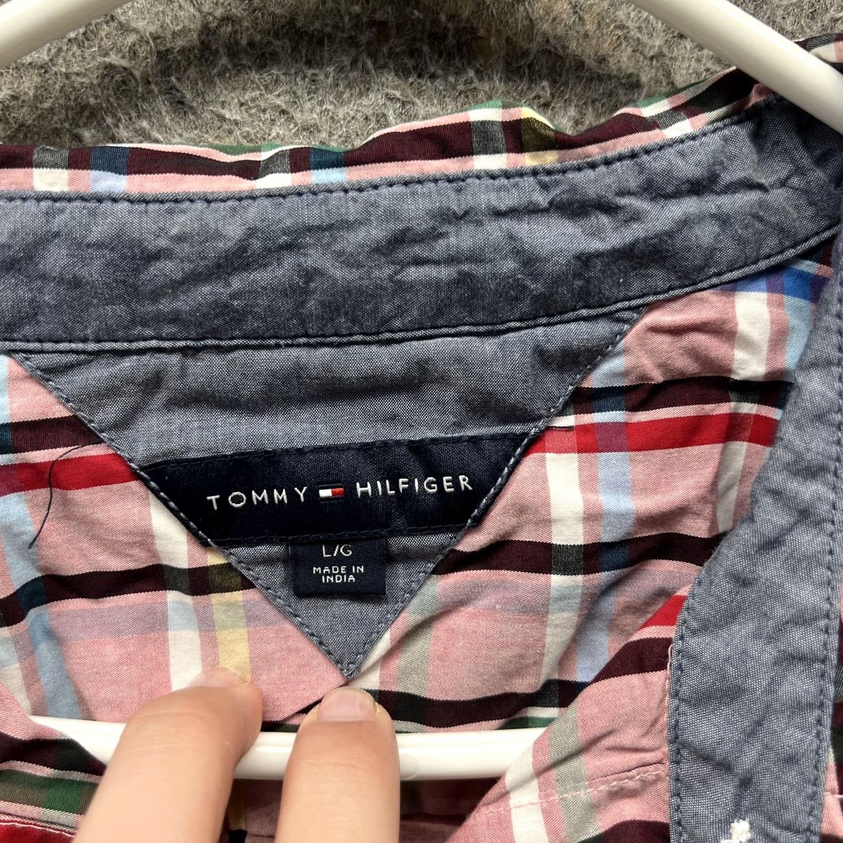 Tommy Hilfiger Tommy Hilfiger Shirt Womens Large Plaid Button Front Long Sleeve Lightweight Multicolor Size L / US 10 / IT 46 - 6 Thumbnail