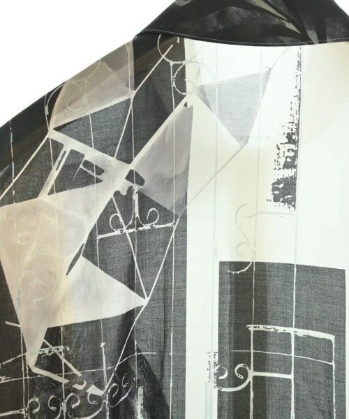 Yohji Yamamoto YOHJI YAMAMOTO POUR HOMMEWhite x Black x Brown Casual Shirt Size US L / EU 52-54 / 3 - 8 Thumbnail