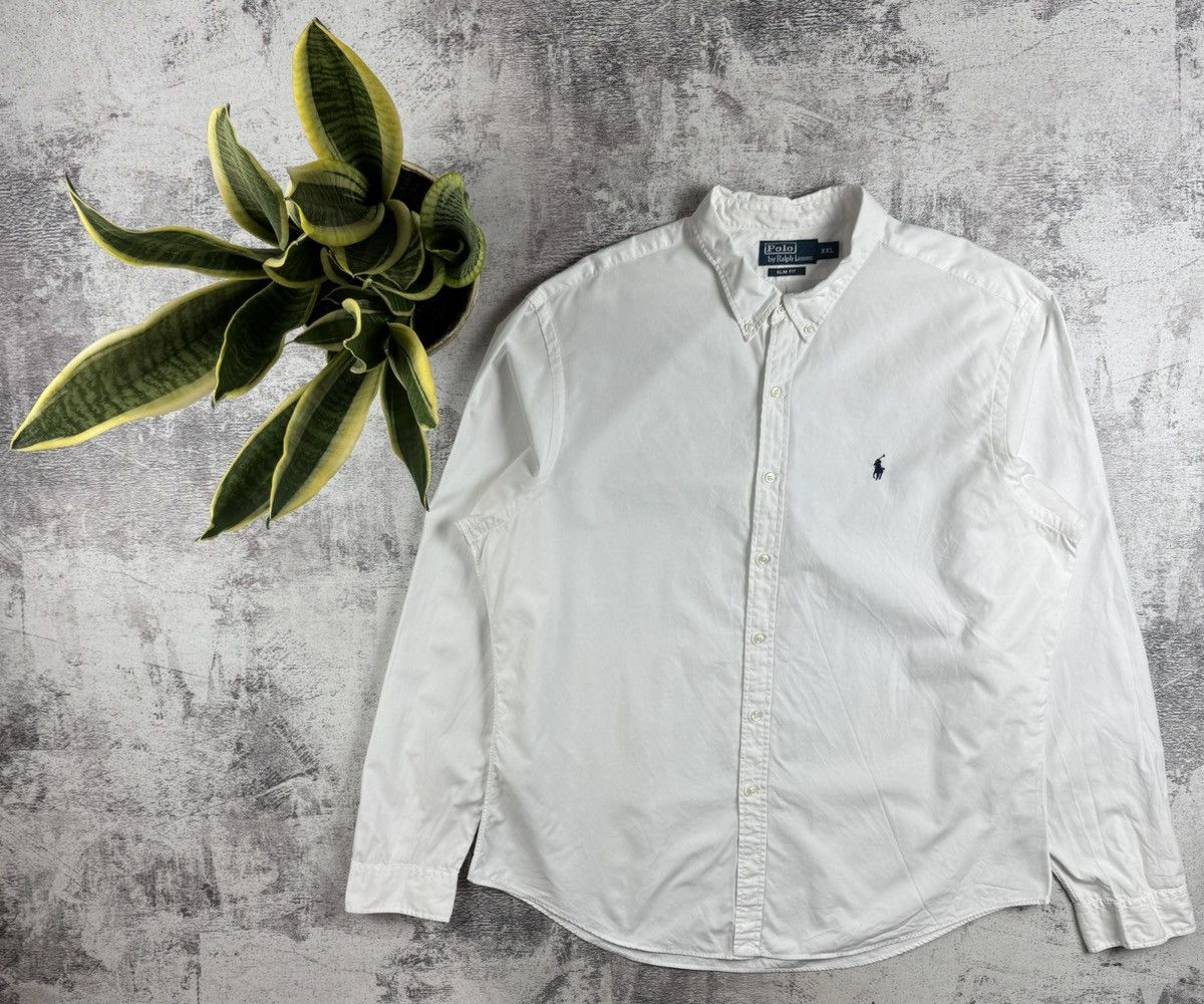 Polo Ralph Lauren Polo Ralph Lauren White XXL Size Button Slim Fit Classic Collar LongSleeve Shirt Size US XXL / EU 58 / 5 - 1 Thumbnail