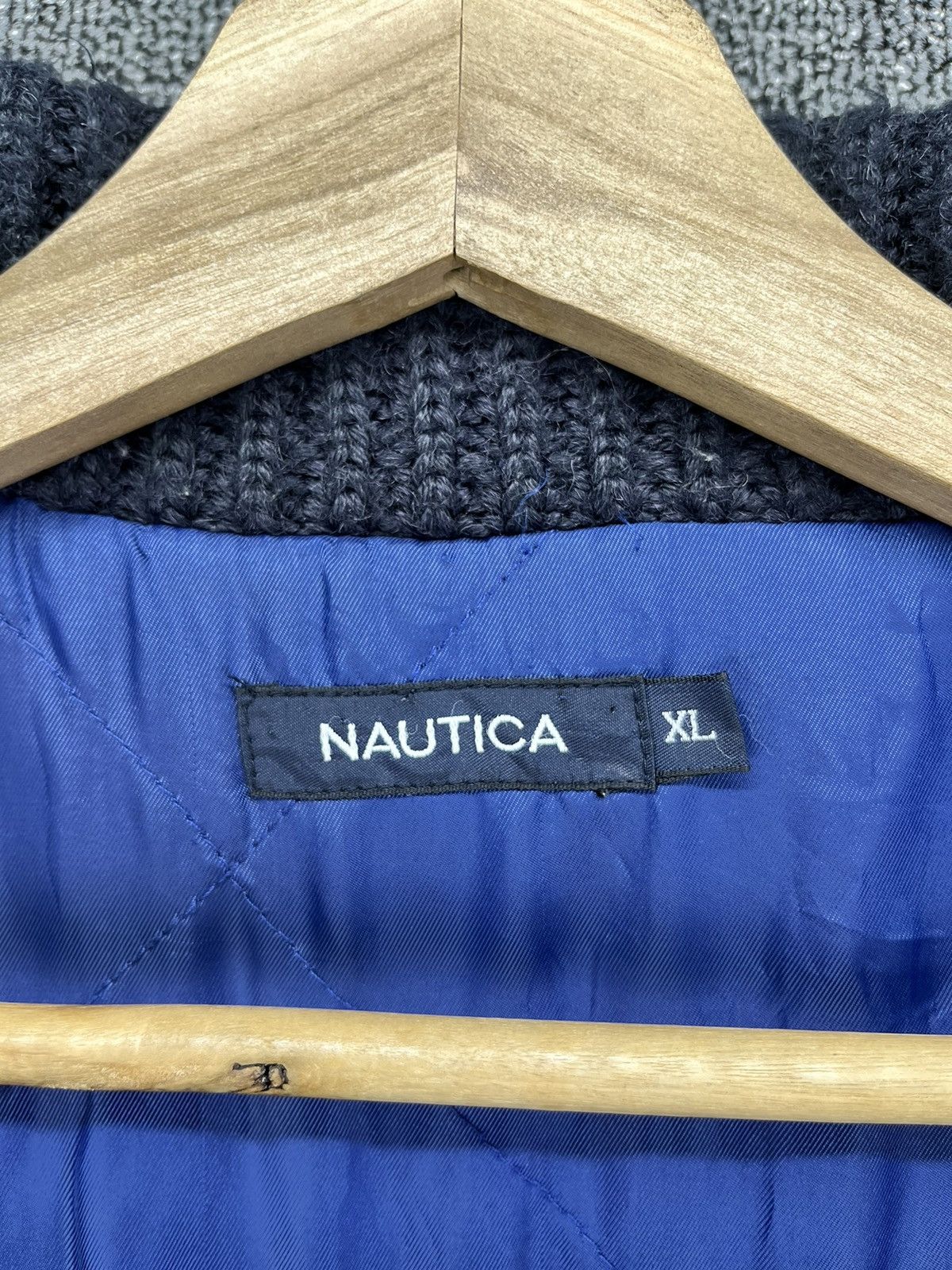 Nautica Vintage Nautica Navy Blue Wool Jacket Size US XL / EU 56 / 4 - 7 Thumbnail