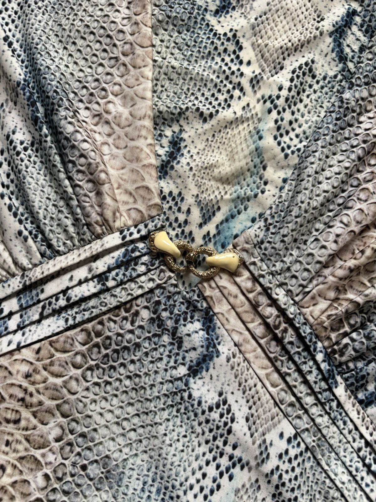 Roberto Cavalli Vintage Roberto Cavalli Luxury Snakeskin Pattern Dress Size L / US 10 / IT 46 - 7 Thumbnail