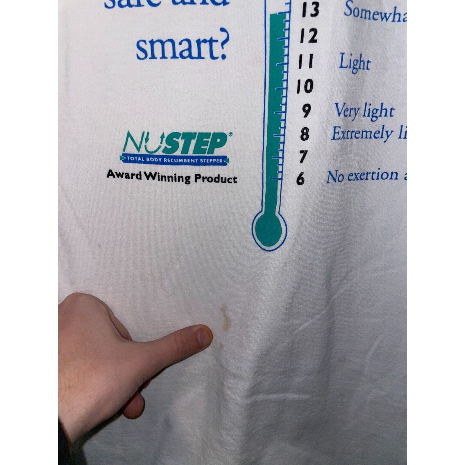 Fruit Of The Loom Vintage Training Shirt Nustep Total Body Product Tee 90s L Size US L / EU 52-54 / 3 - 5 Thumbnail