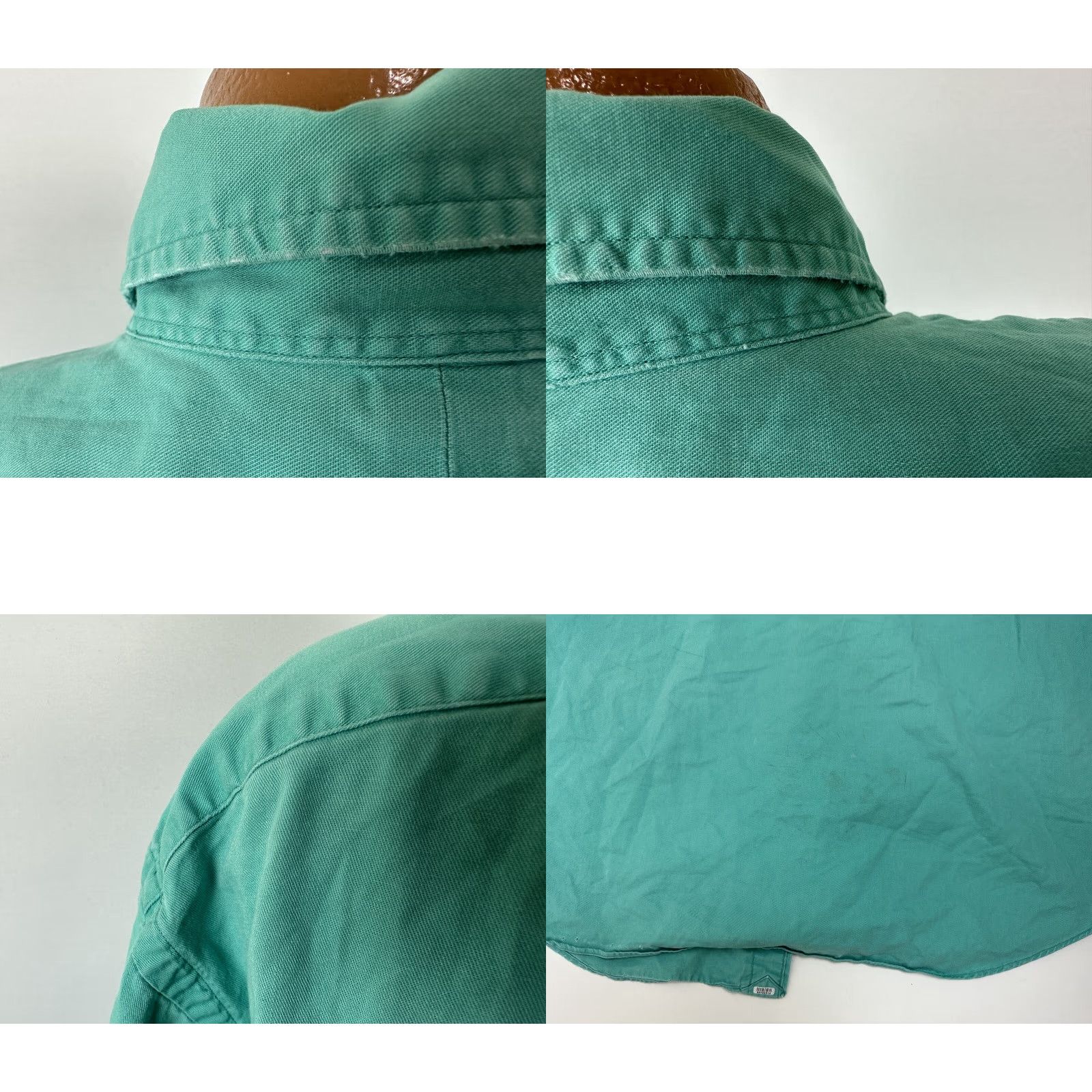 Ralph Lauren VINTAGE Ralph Lauren Shirt Mens 2XL Oversize Frays Holes Grunge Distressed Green Shirt Mens 2XL Oversize Grunge Distressed Green Size US XXL / EU 58 / 5 - 9 Thumbnail