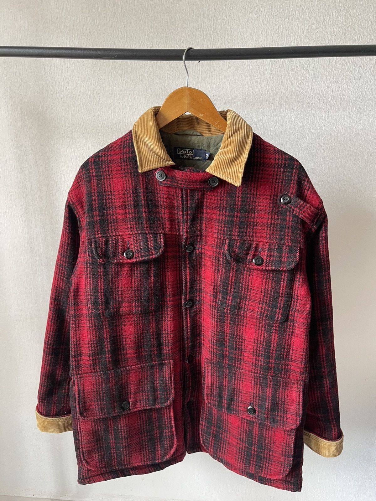 Polo Ralph Lauren 90s Polo Ralph Lauren Buffalo Plaid Heavy Wool Jacket 96 Size US L / EU 52-54 / 3 - 6 Thumbnail