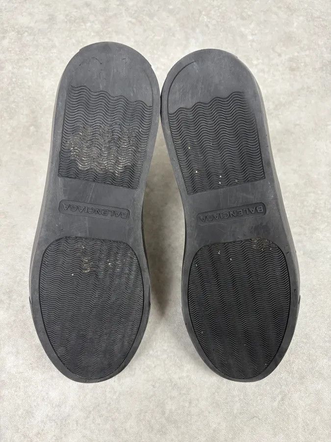 Vintage Balenciaga Black Abstract White Painted High Sneakers Size US 10 / EU 43 - 7 Thumbnail