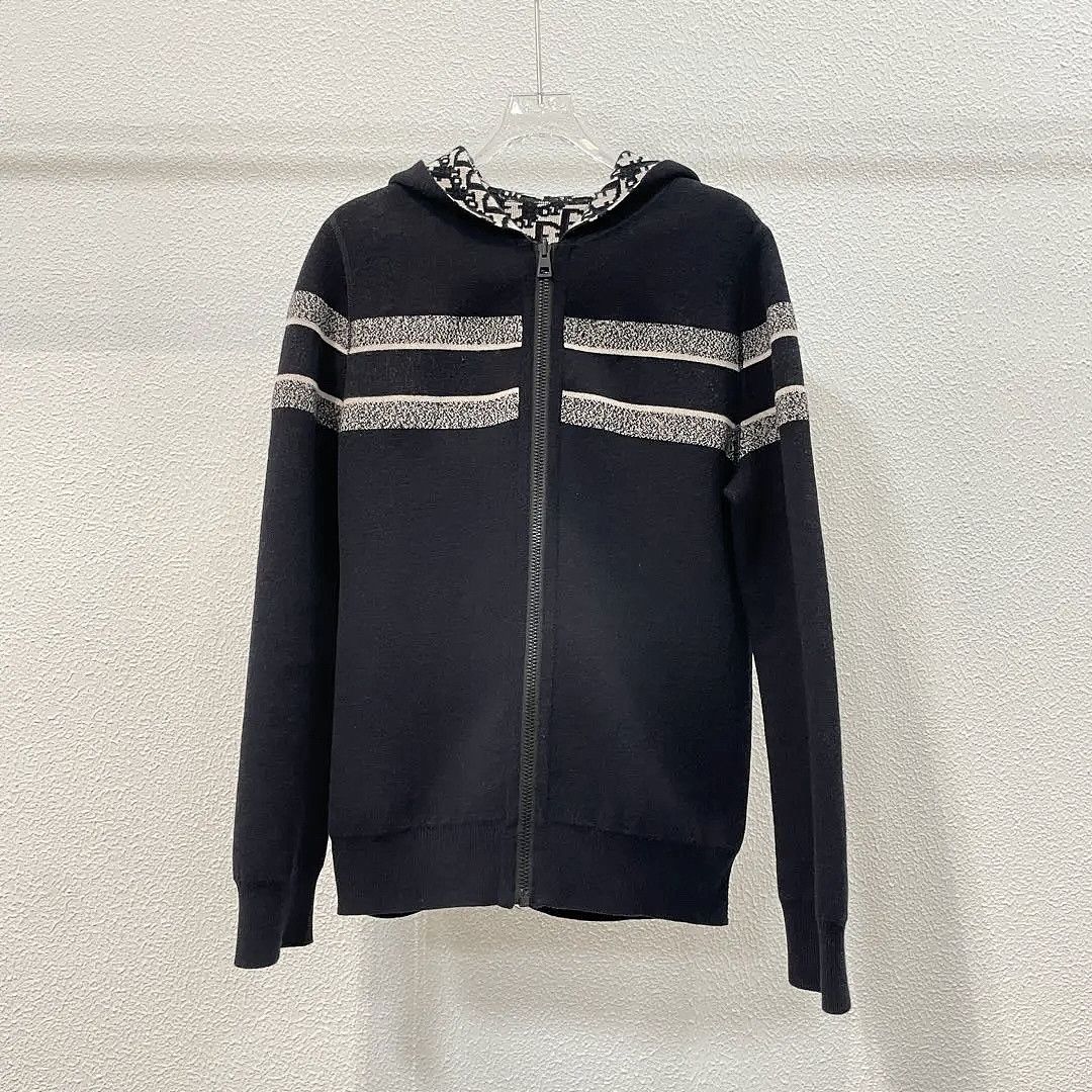 Dior Dior Oblique Knit Zip Hoodie Size 40 Size M / US 6-8 / IT 42-44 - 1 Thumbnail